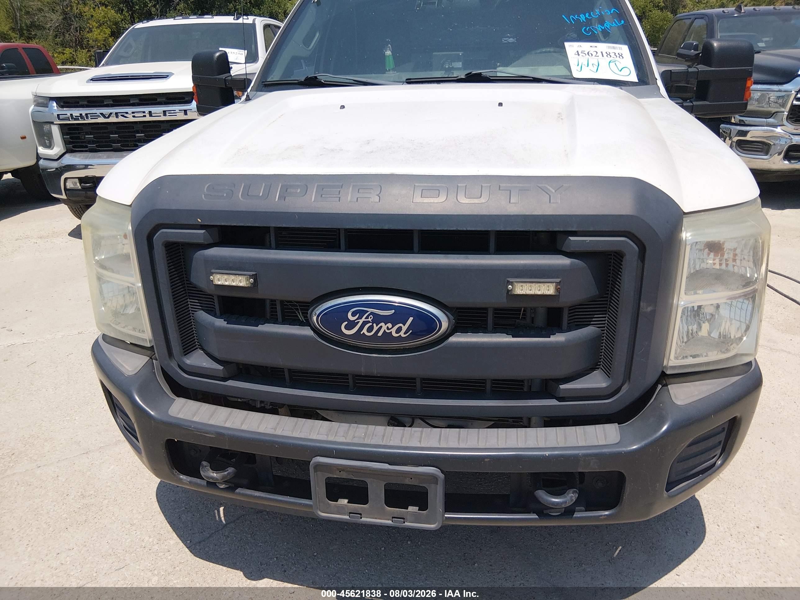2015 Ford F-250 Xl White vin: 1FD7X2A66FEC72875