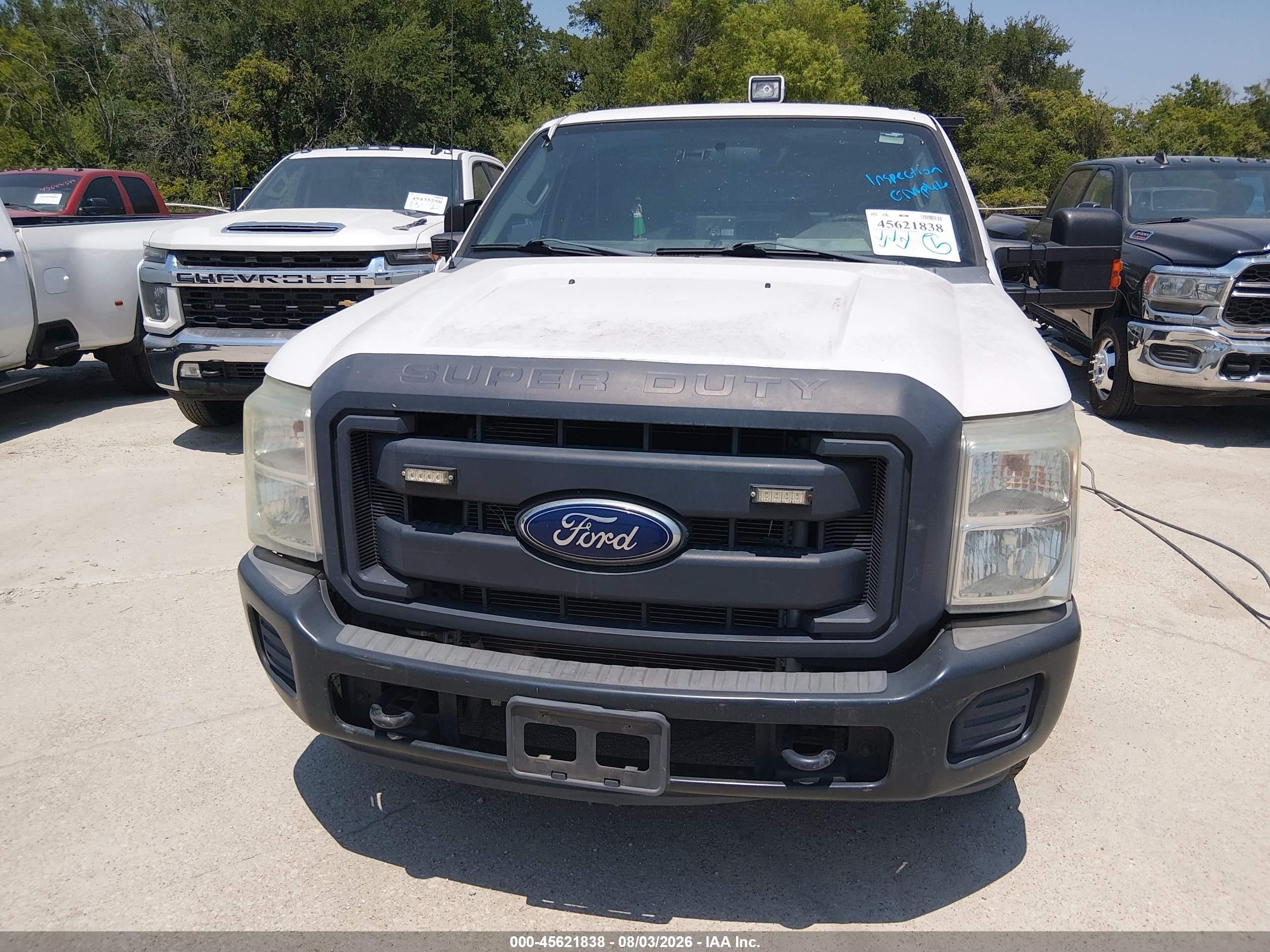 2015 Ford F-250 Xl White vin: 1FD7X2A66FEC72875
