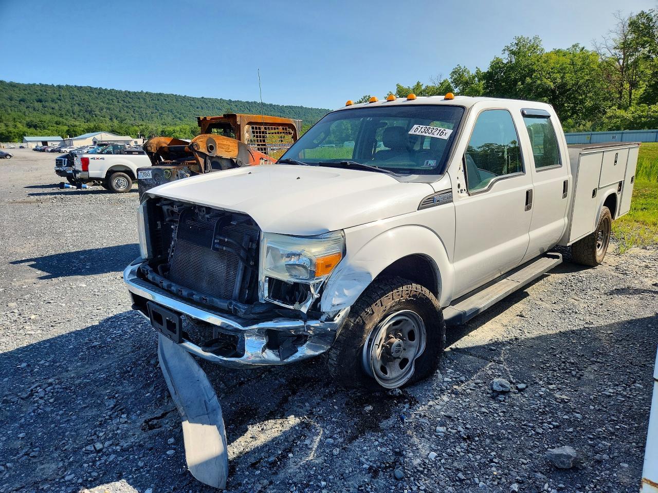 2013 Ford F350 Super Duty White vin: 1FD8W3F62DEA55455
