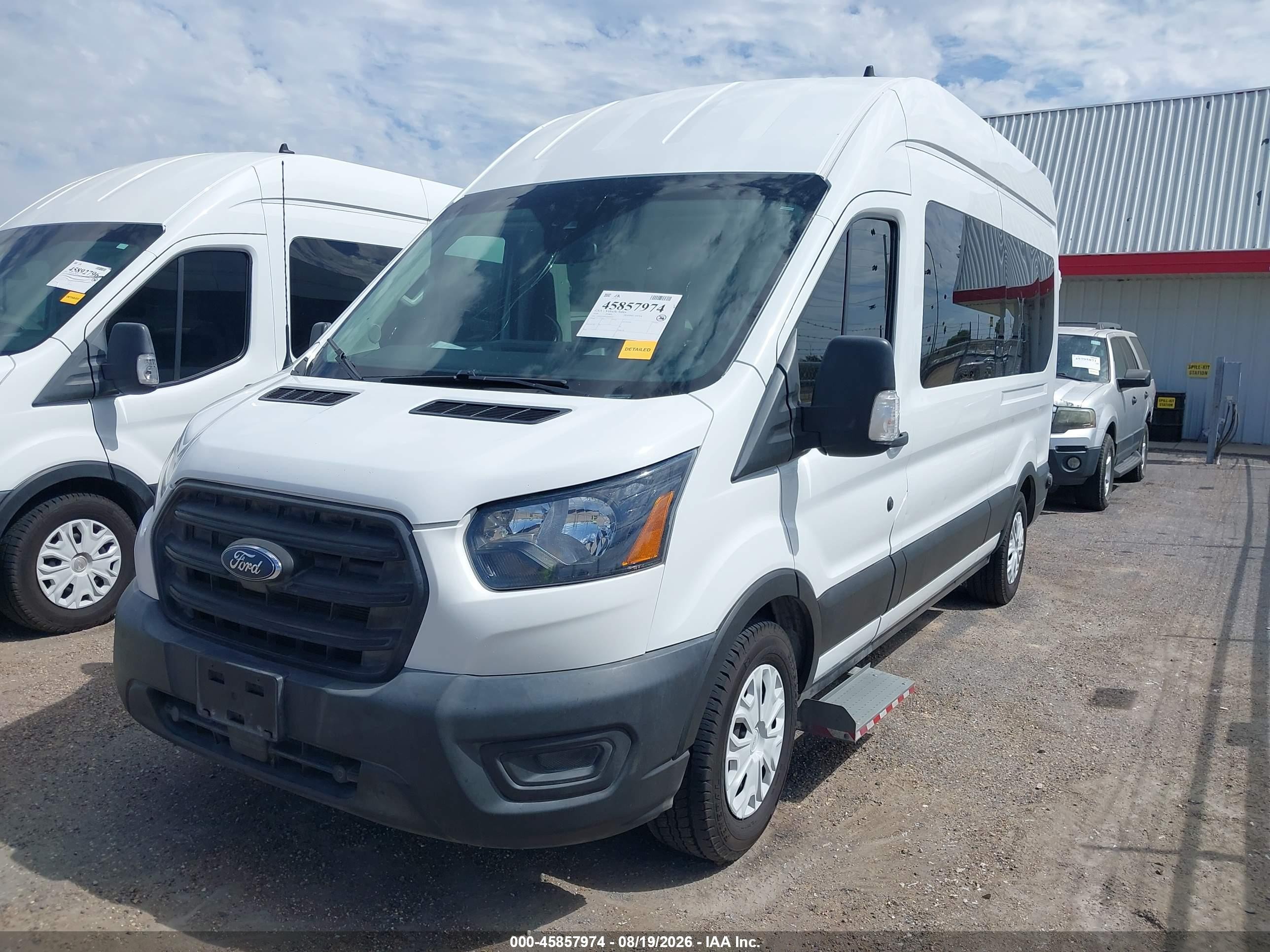2020 Ford Transit-350 Passenger Van Xl White vin: 1FDAX2X84LKB09072
