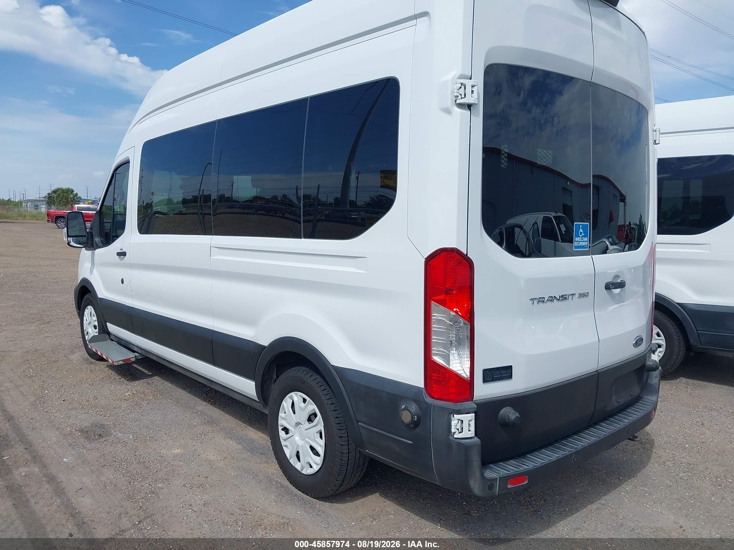 2020 Ford Transit-350 Passenger Van Xl White vin: 1FDAX2X84LKB09072