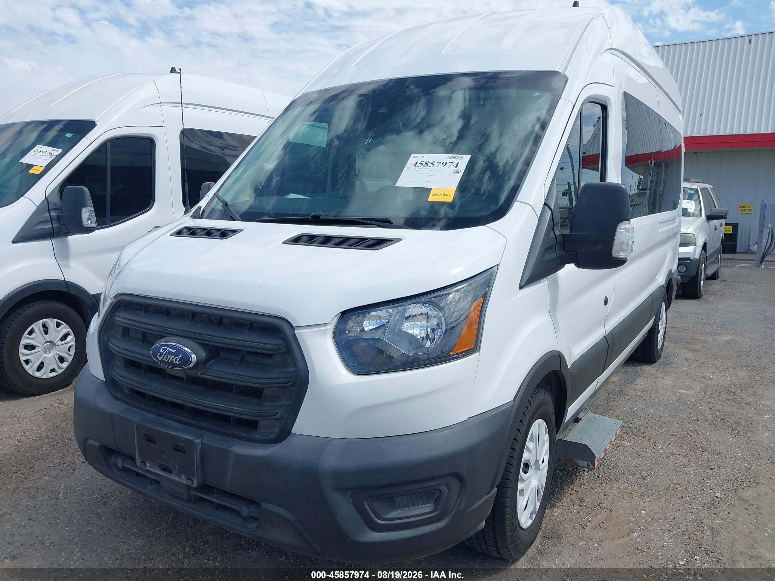 2020 Ford Transit-350 Passenger Van Xl White vin: 1FDAX2X84LKB09072