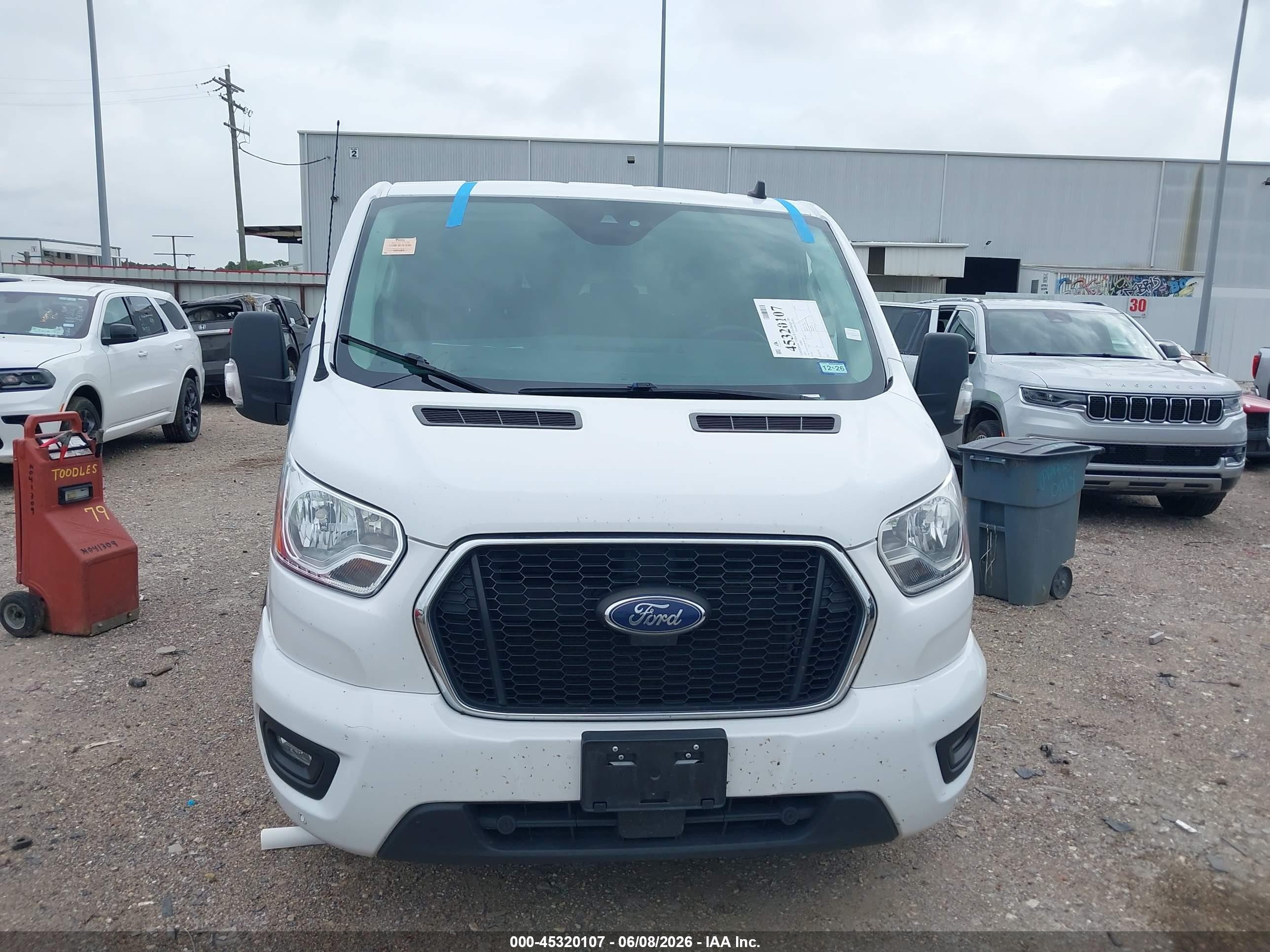 2021 Ford Transit-350 Passenger Van Xlt White vin: 1FDAX2Y82MKA64259