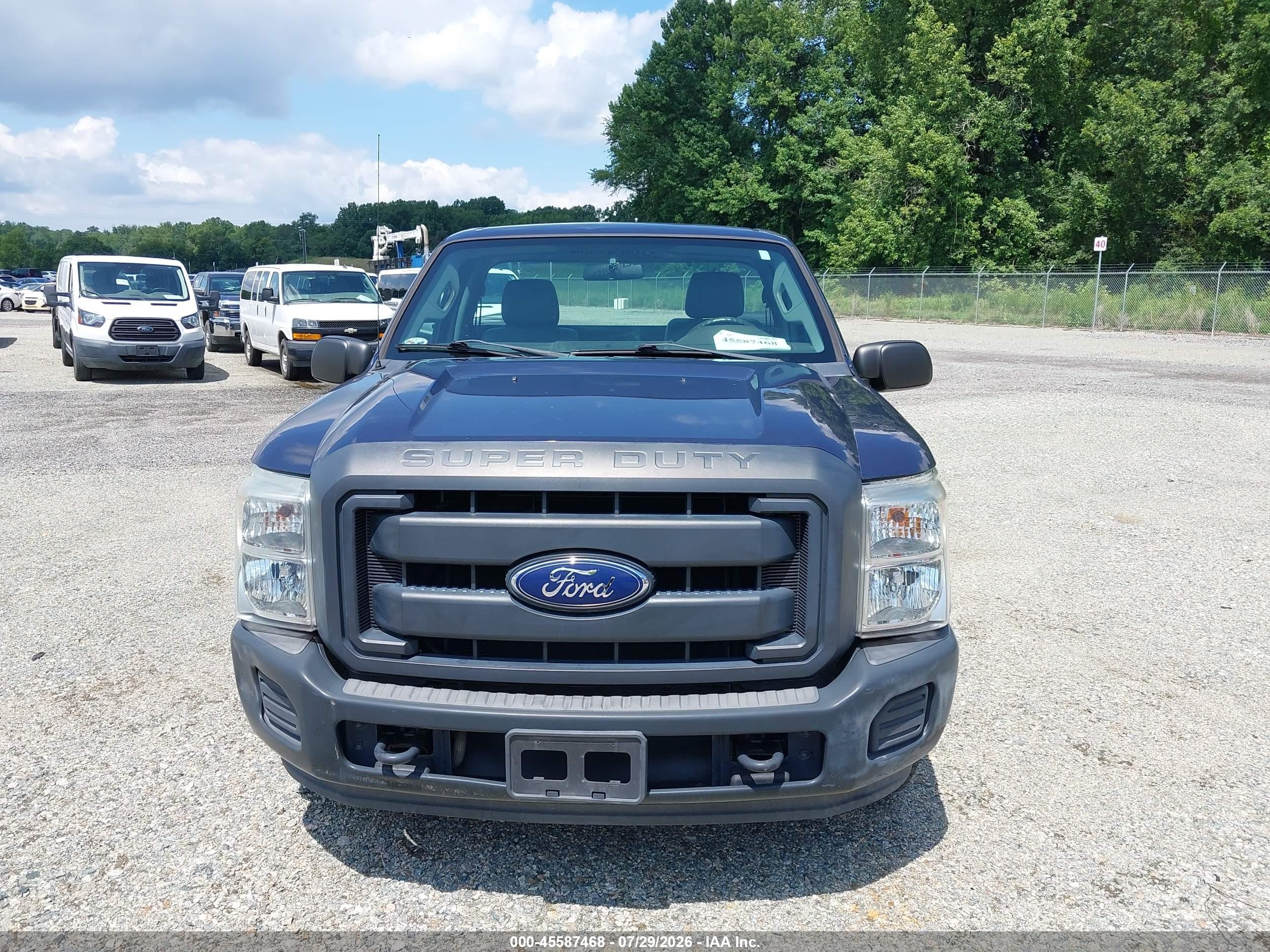2015 Ford F-250 Xl Blue vin: 1FDBF2A60FED31853
