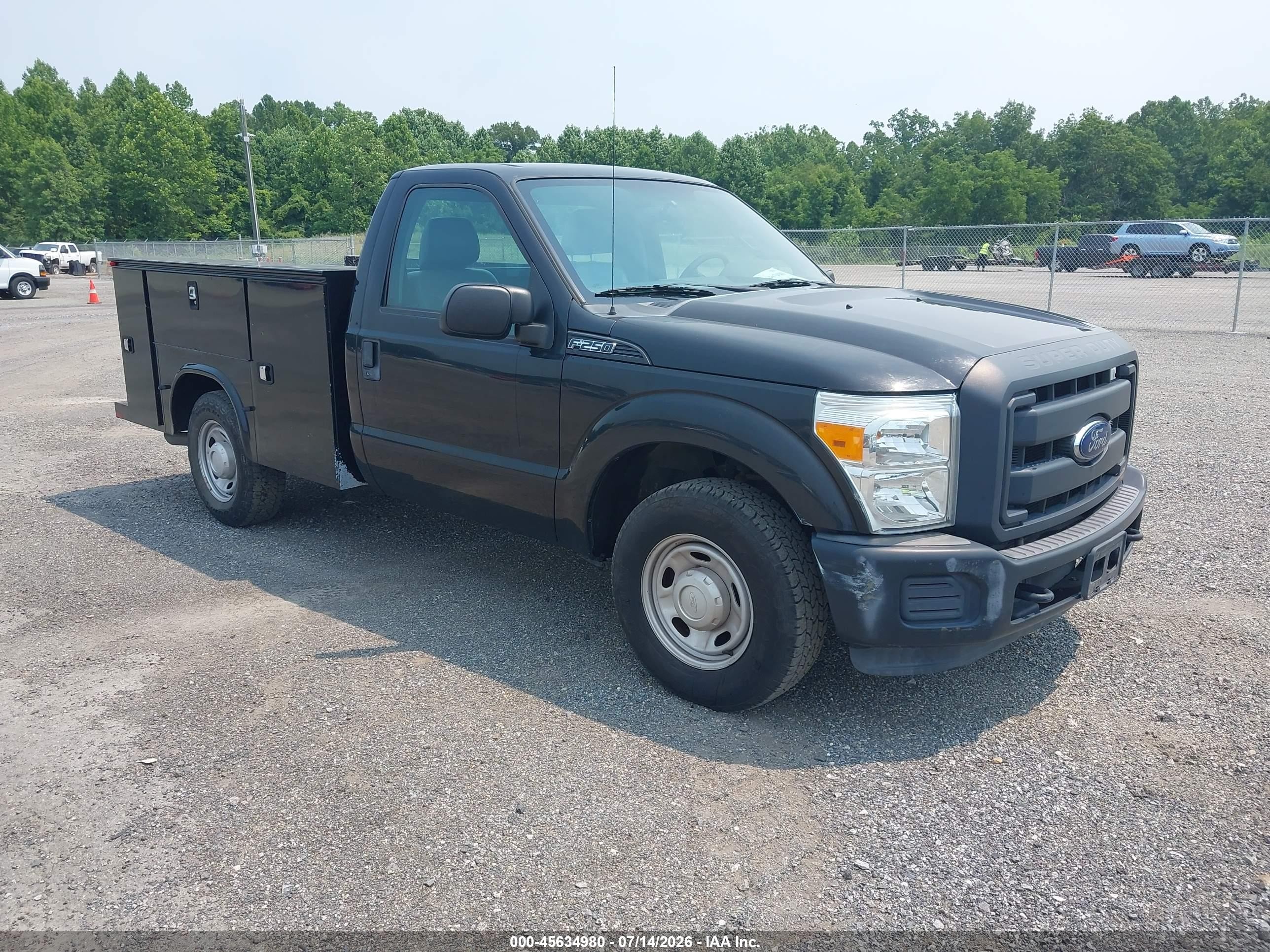 2015 Ford F-250 Xl Black vin: 1FDBF2A60FED31867