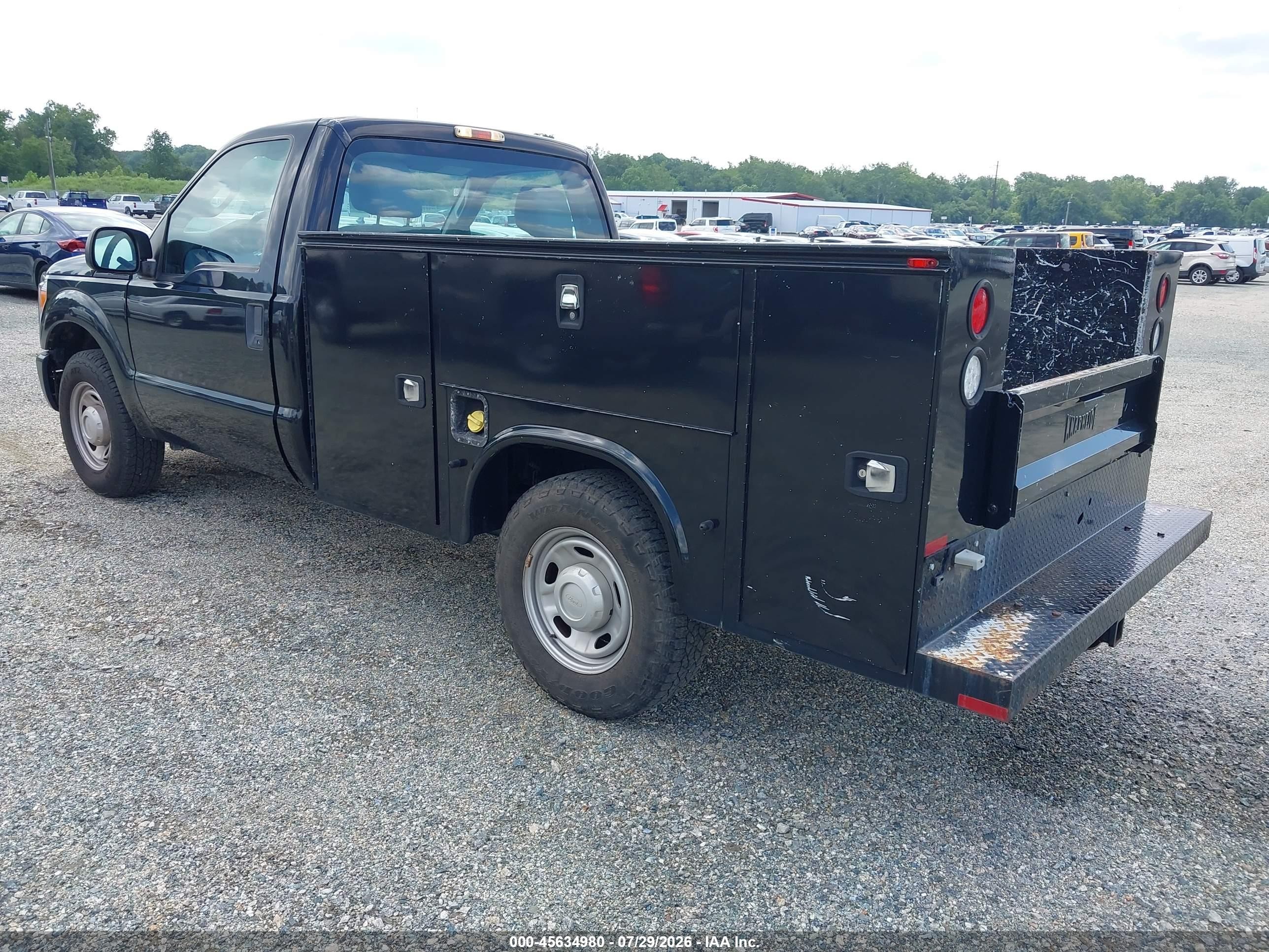 2015 Ford F-250 Xl Black vin: 1FDBF2A60FED31867