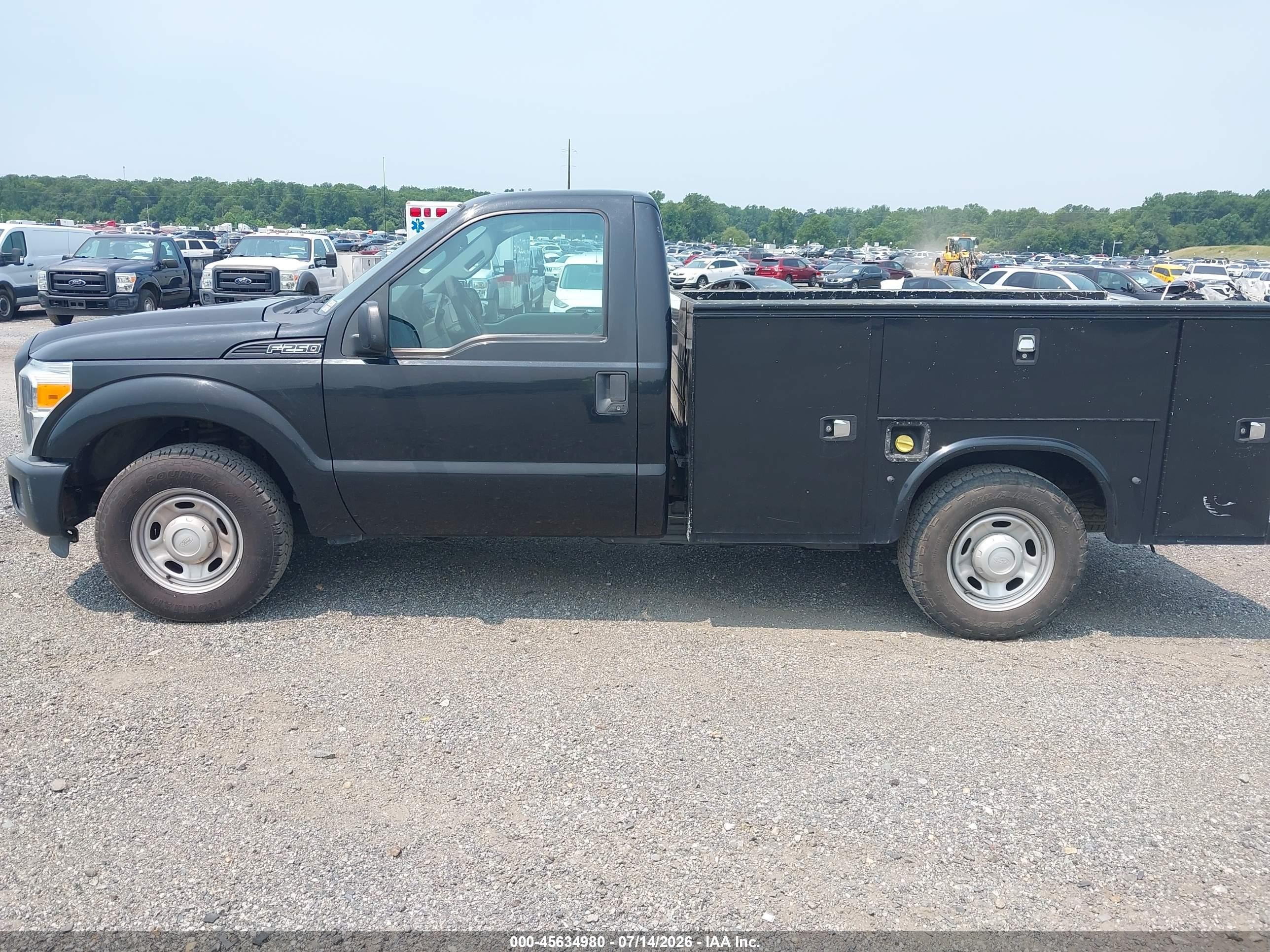 2015 Ford F-250 Xl Black vin: 1FDBF2A60FED31867