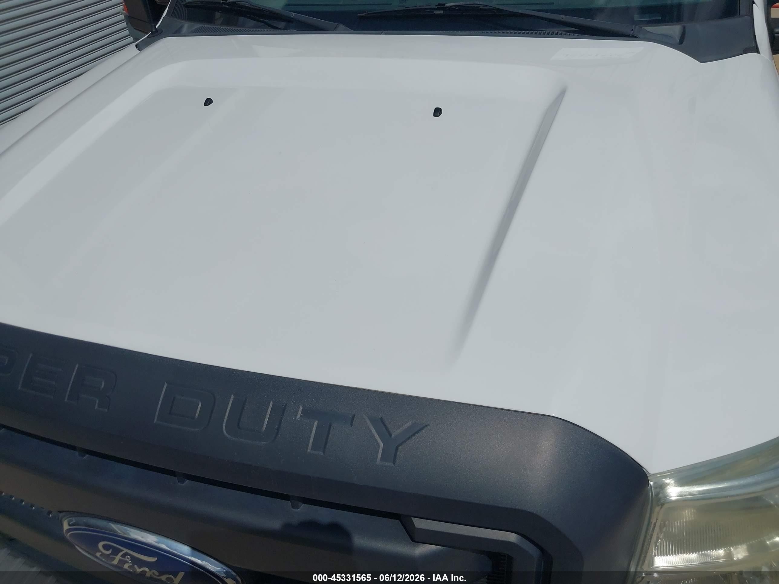 2015 Ford F-250 Xl White vin: 1FDBF2A61FED45437
