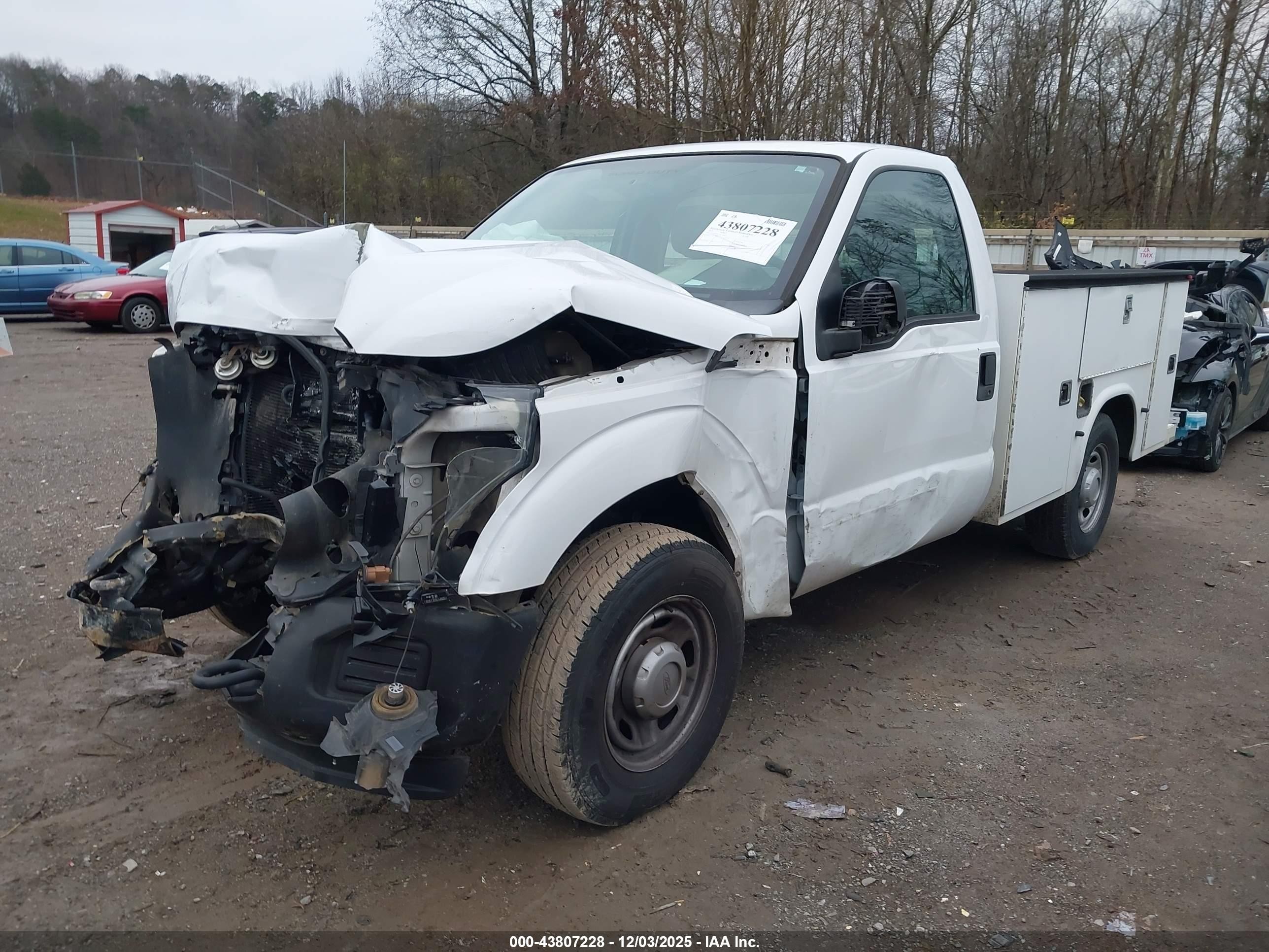 2012 Ford F-250 Xl White vin: 1FDBF2A62CEC63423