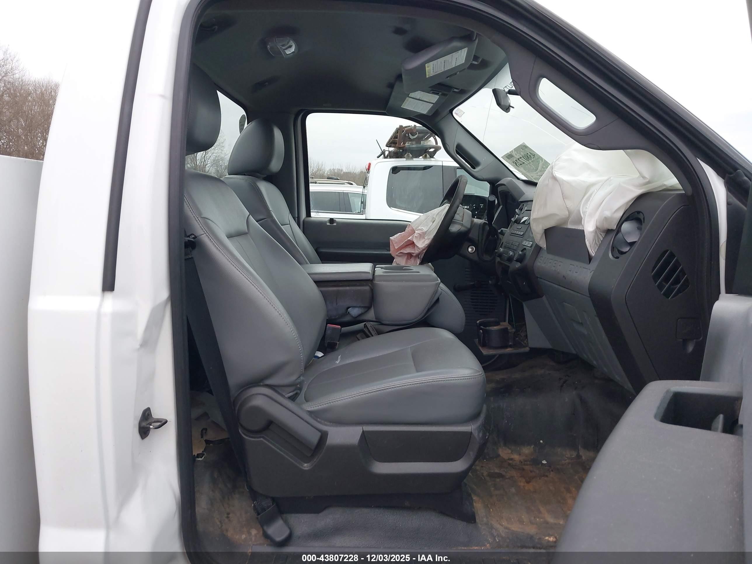2012 Ford F-250 Xl White vin: 1FDBF2A62CEC63423