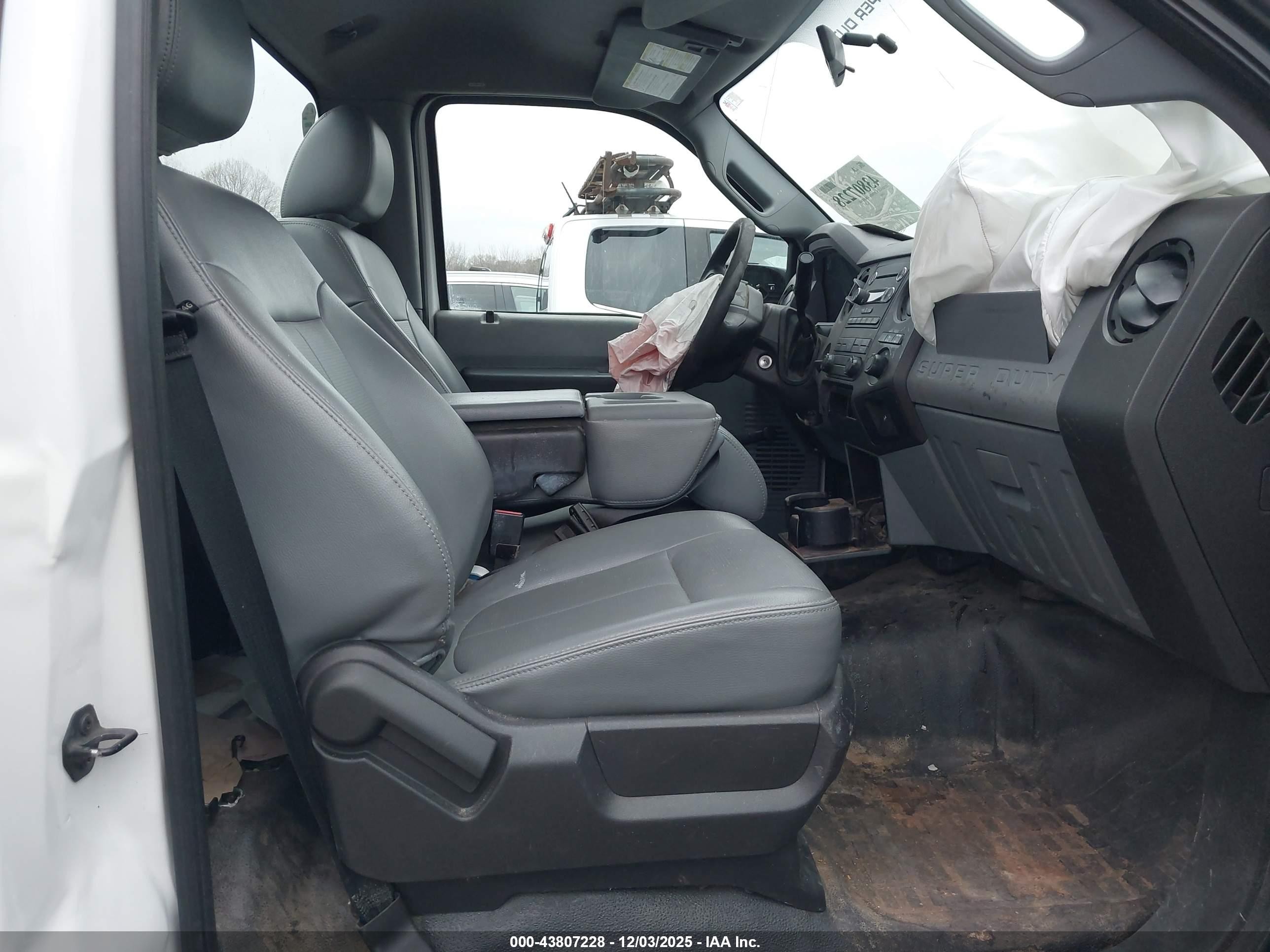 2012 Ford F-250 Xl White vin: 1FDBF2A62CEC63423