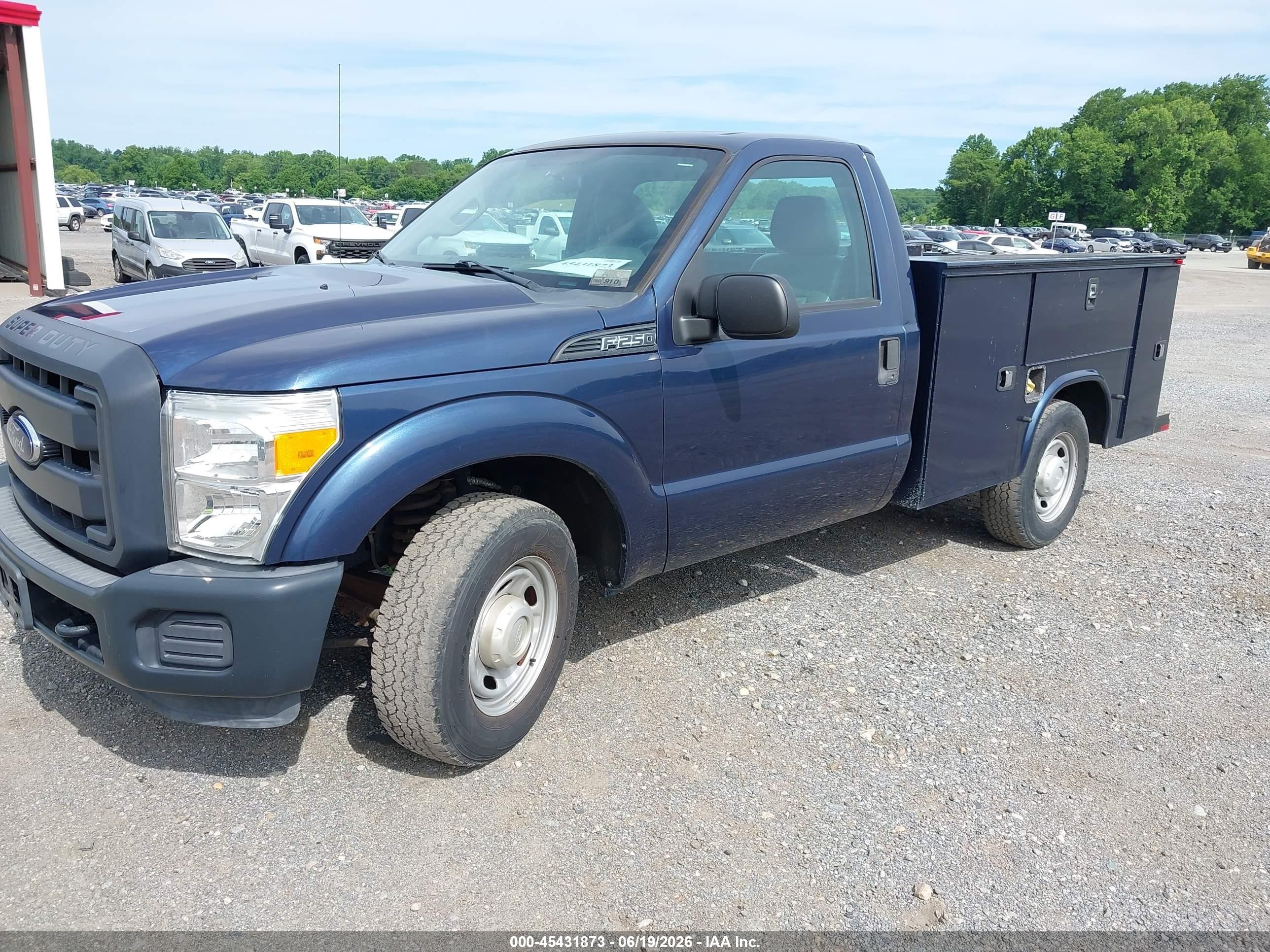 2015 Ford F-250 Xl/xlt Синий vin: 1FDBF2A62FED31854