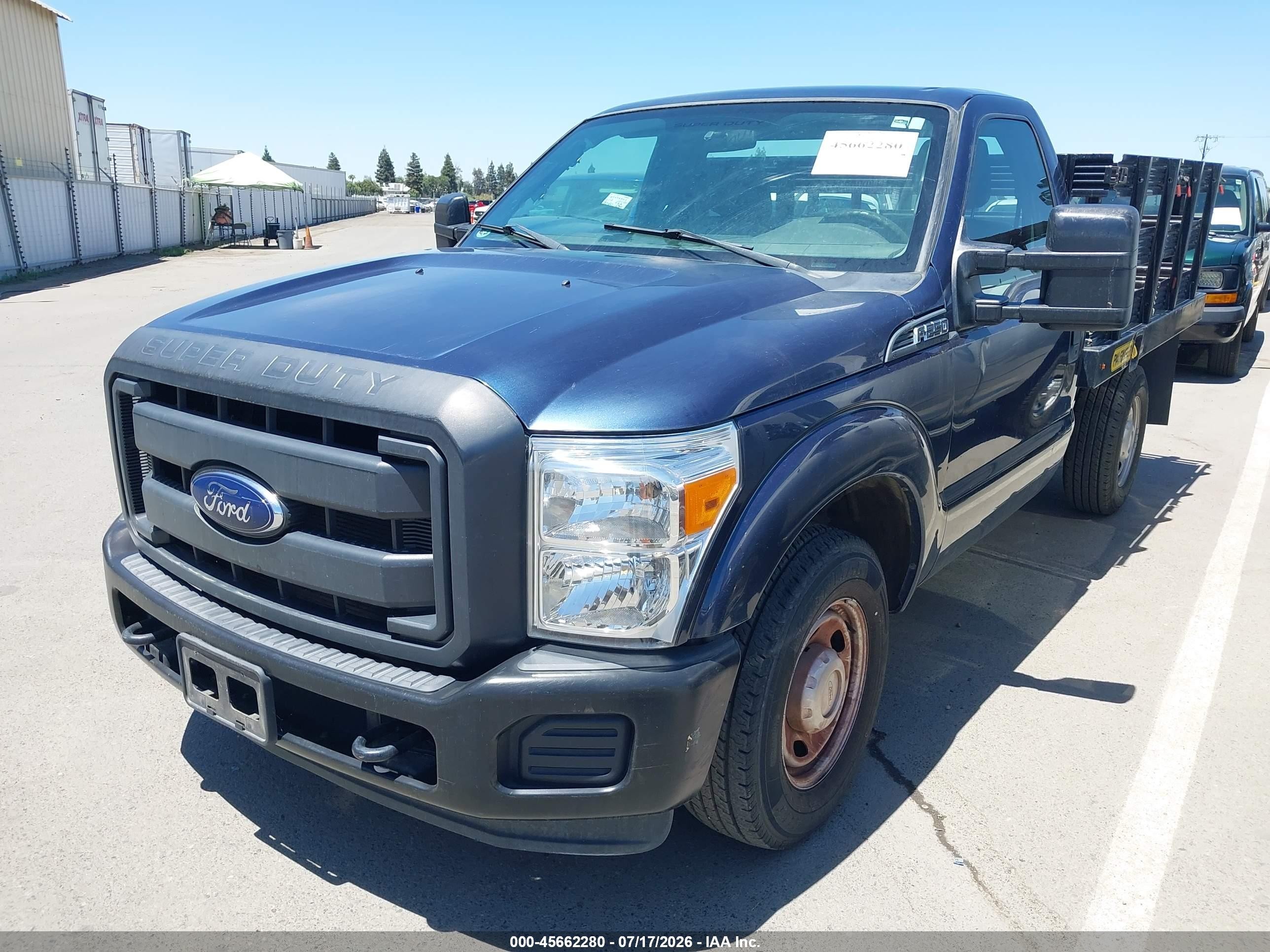 2015 Ford F-250 Xl Blue vin: 1FDBF2A63FED58464