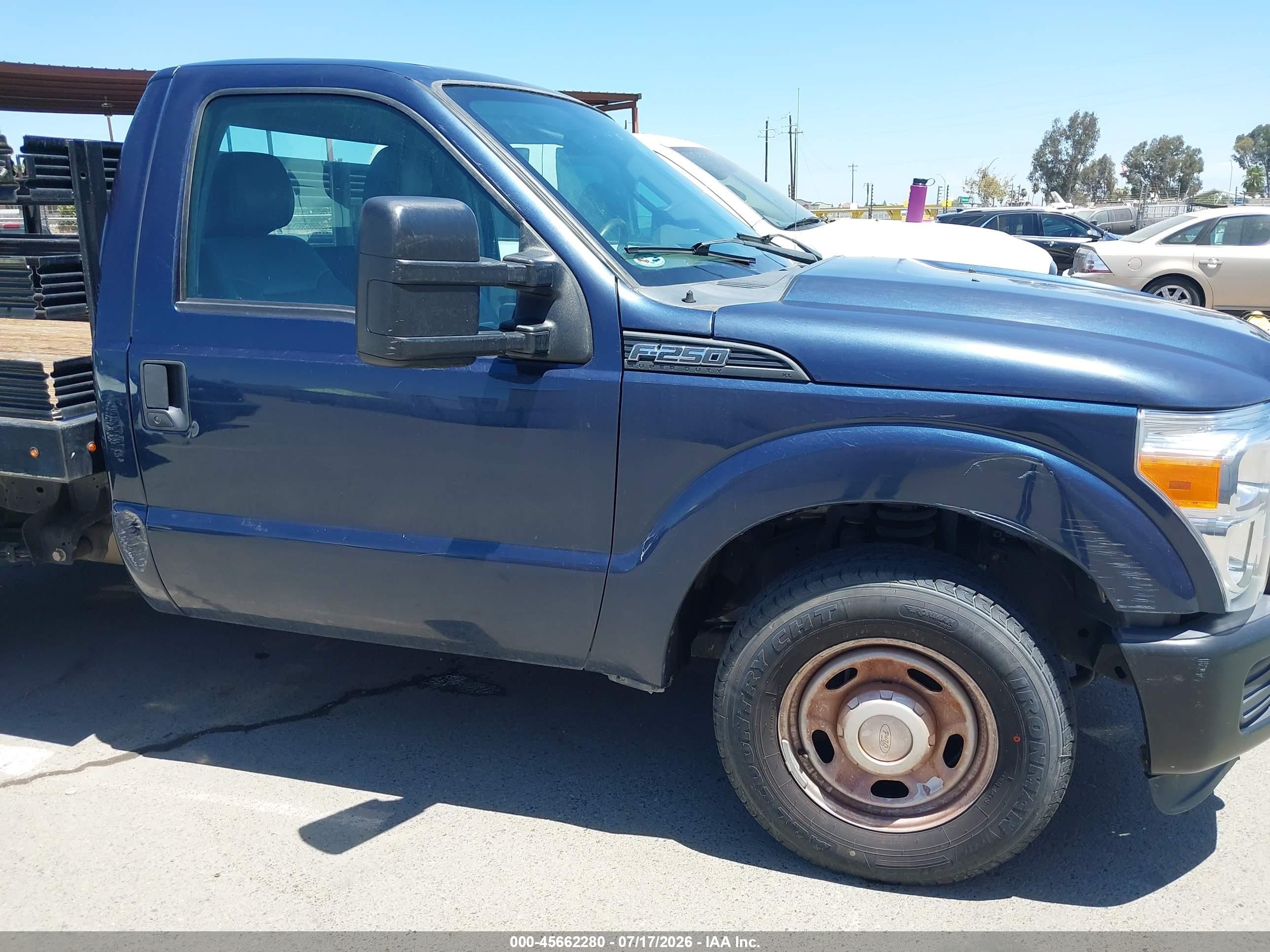 2015 Ford F-250 Xl Blue vin: 1FDBF2A63FED58464