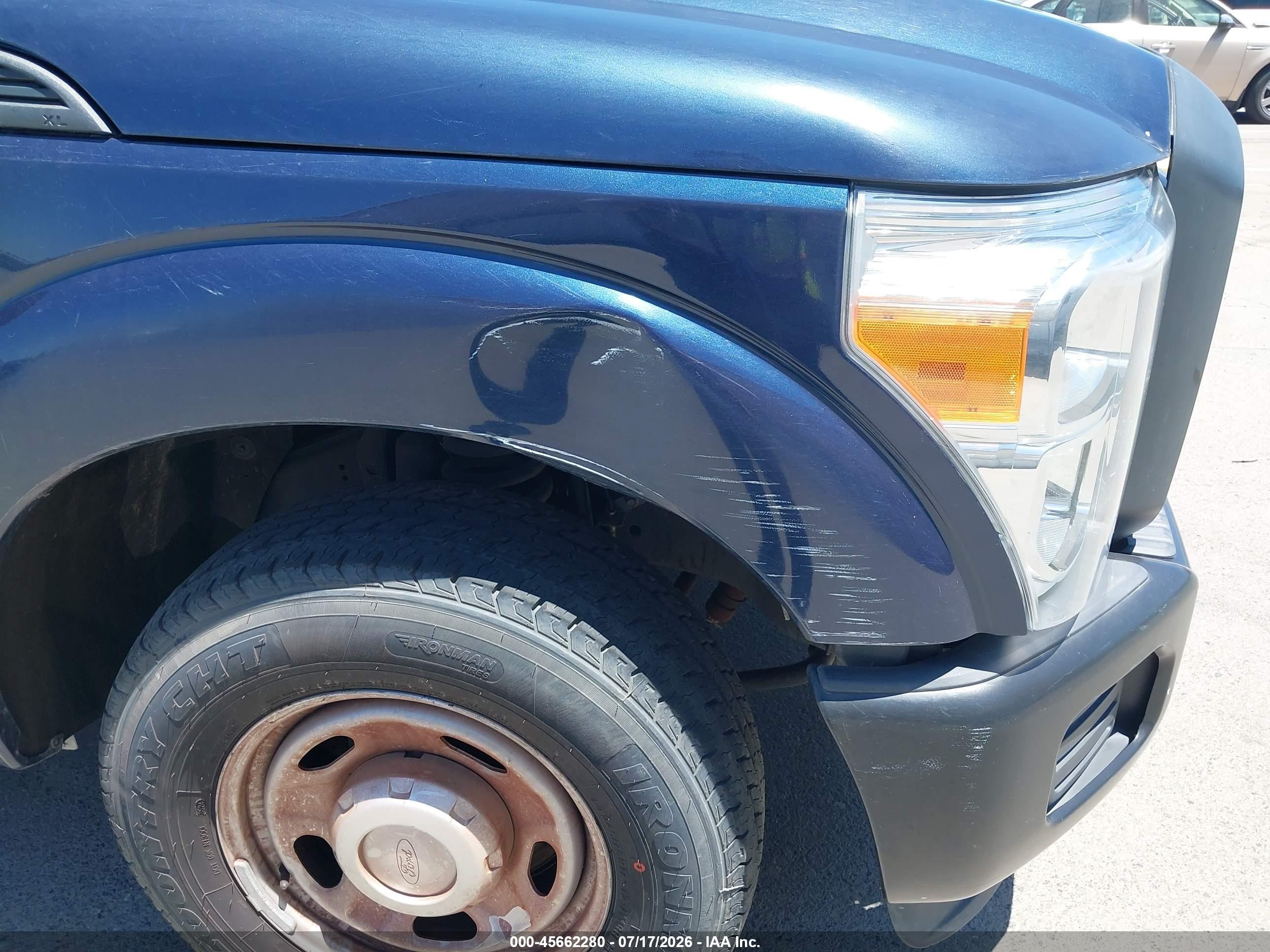 2015 Ford F-250 Xl Blue vin: 1FDBF2A63FED58464