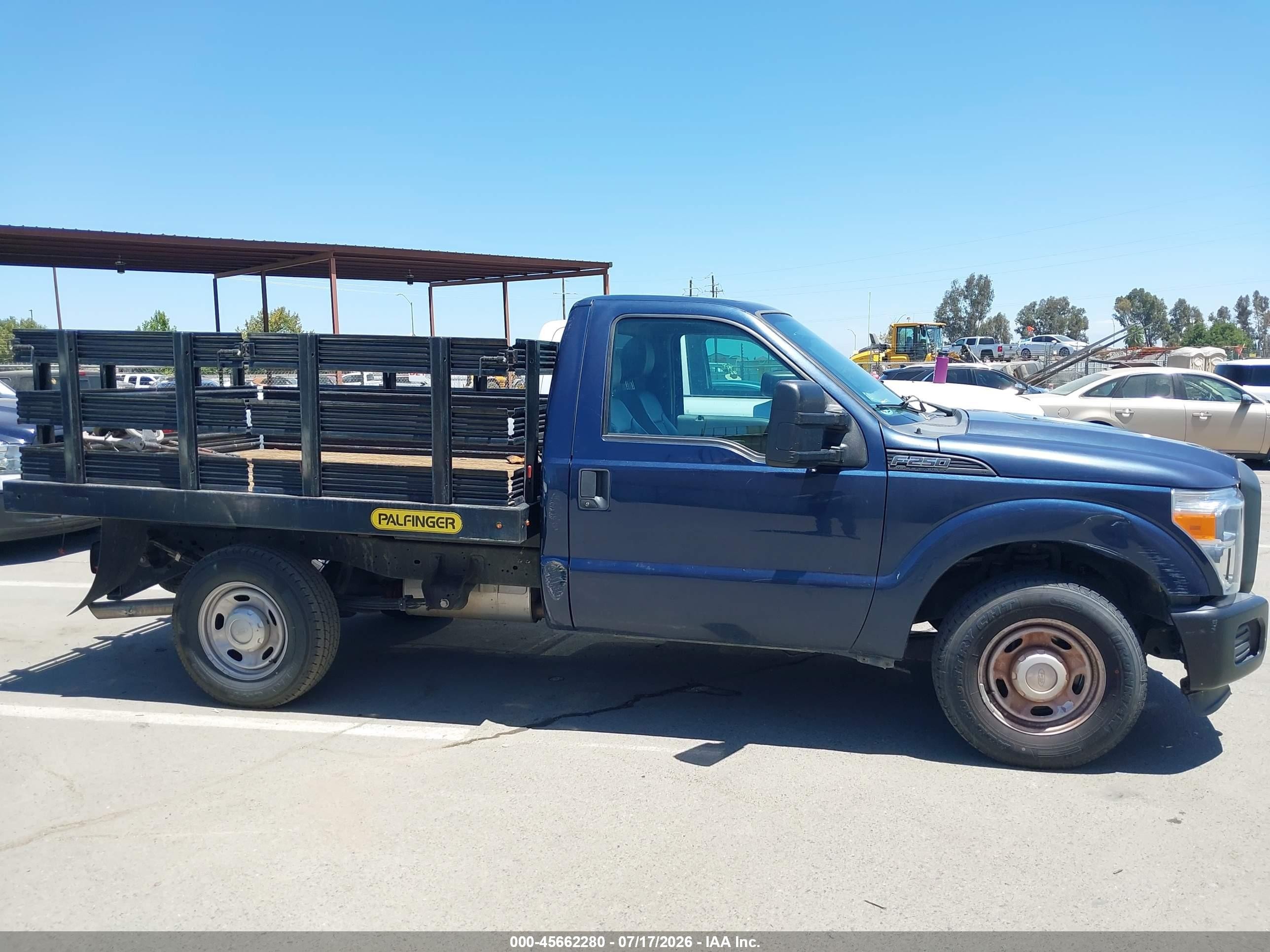 2015 Ford F-250 Xl Blue vin: 1FDBF2A63FED58464