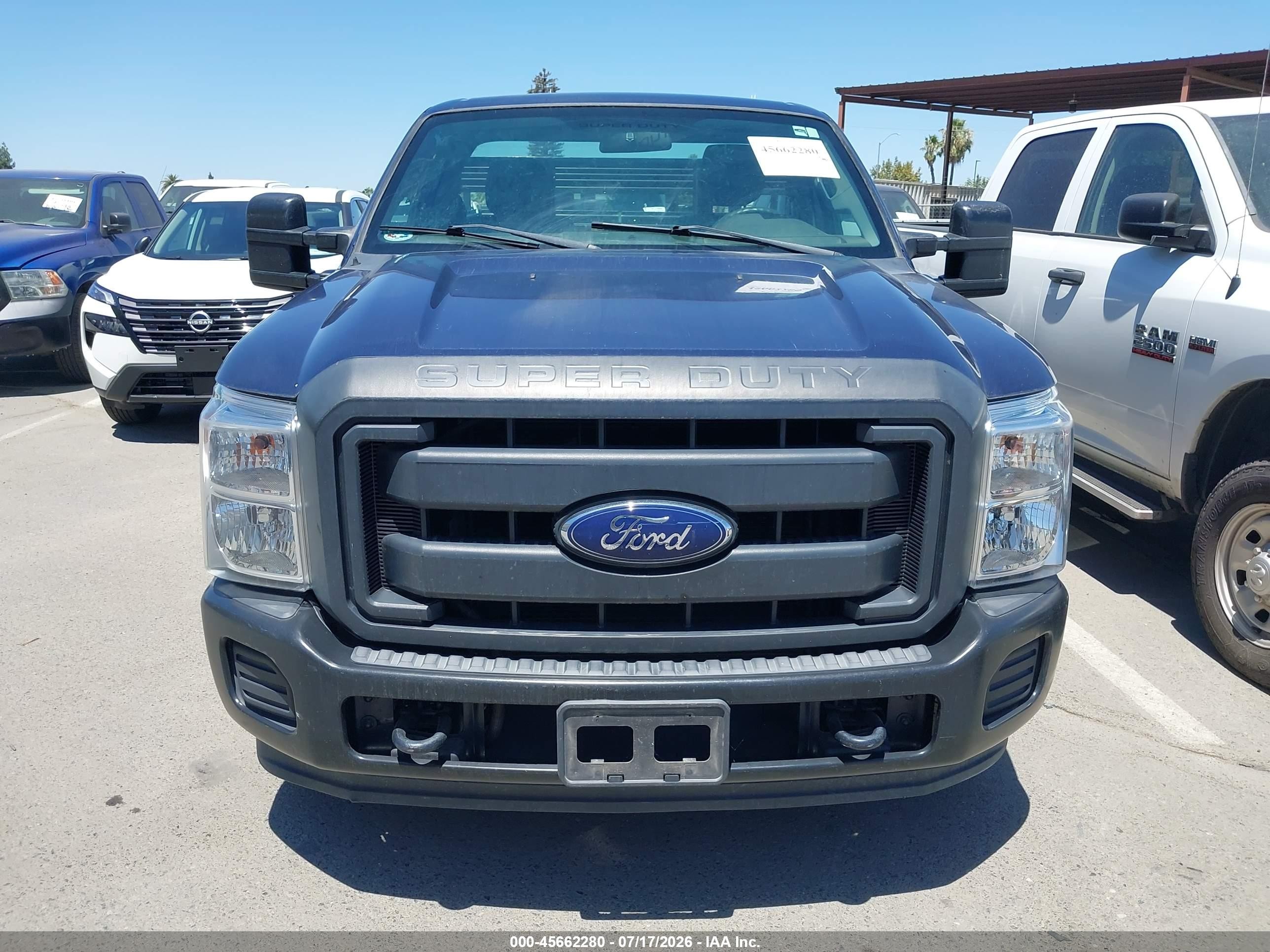 2015 Ford F-250 Xl Blue vin: 1FDBF2A63FED58464