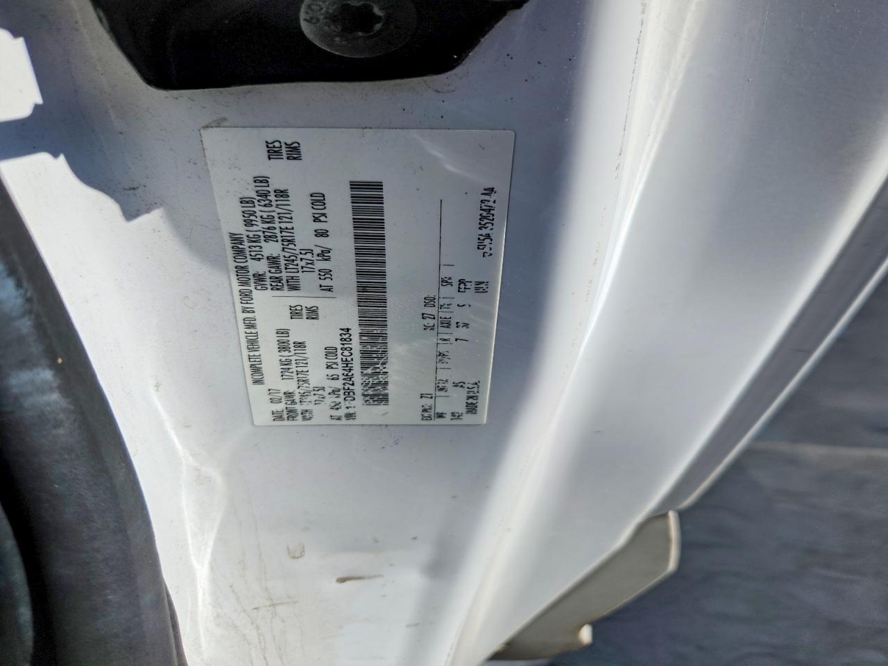 2017 Ford F250 Super Duty White vin: 1FDBF2A64HEC81834
