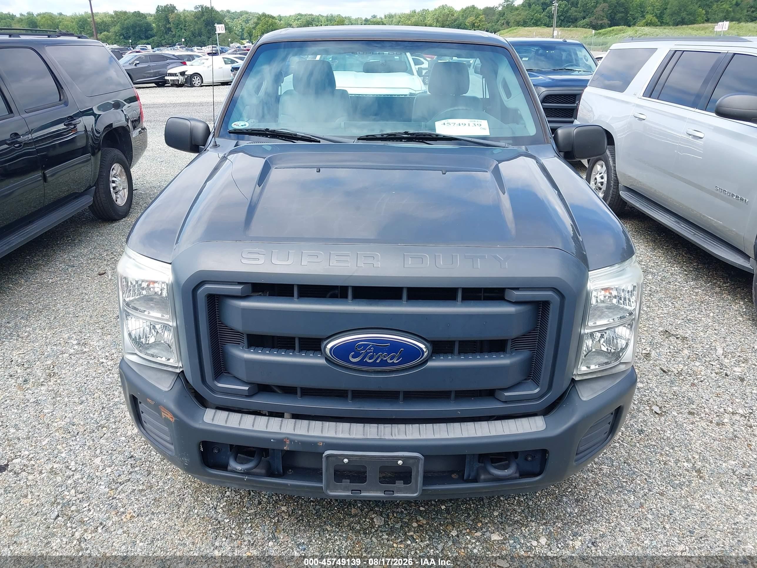 2015 Ford F-250 Xl Серый vin: 1FDBF2A65FED31850