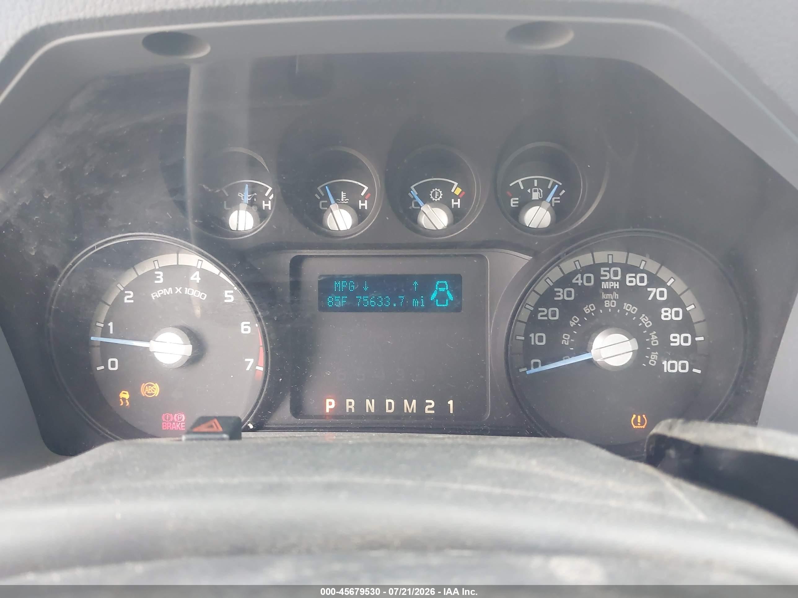 2012 Ford Super Duty F-250 Srw Xl White vin: 1FDBF2A67CEA41296