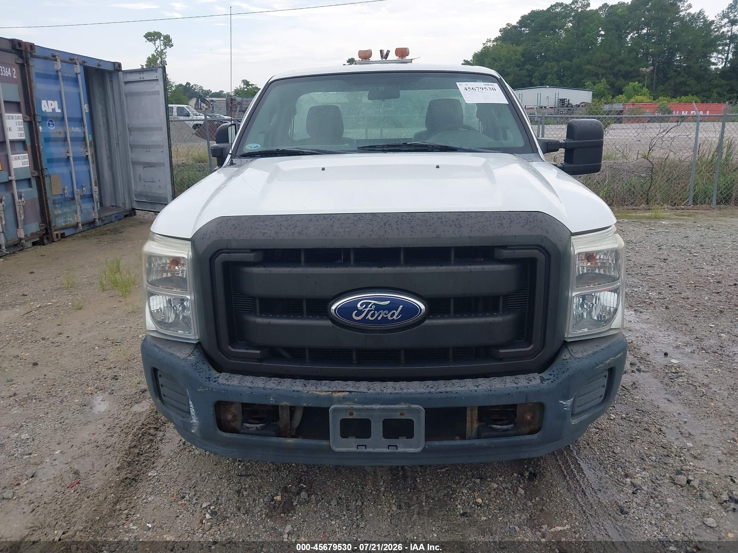2012 Ford Super Duty F-250 Srw Xl White vin: 1FDBF2A67CEA41296