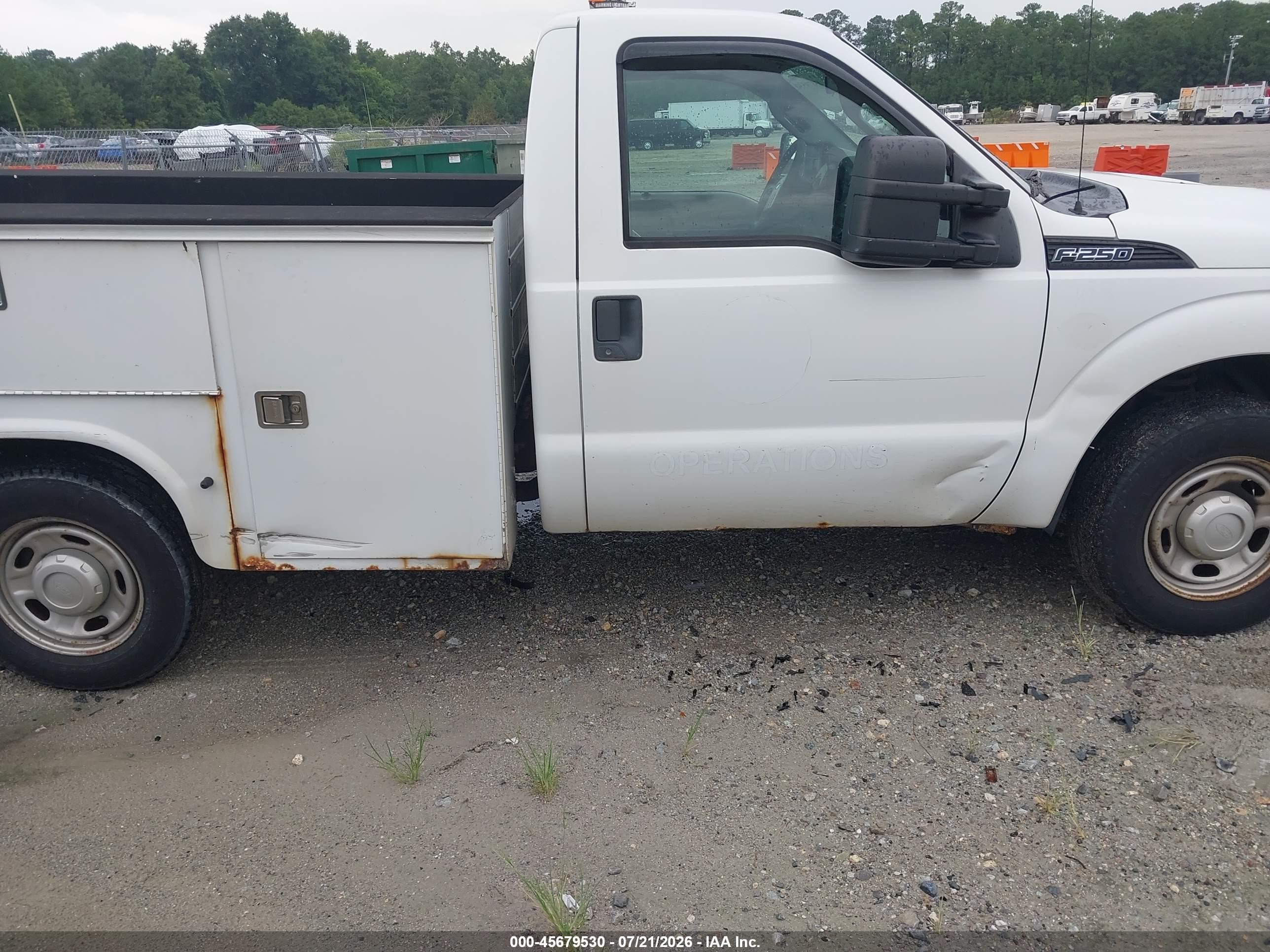 2012 Ford Super Duty F-250 Srw Xl White vin: 1FDBF2A67CEA41296