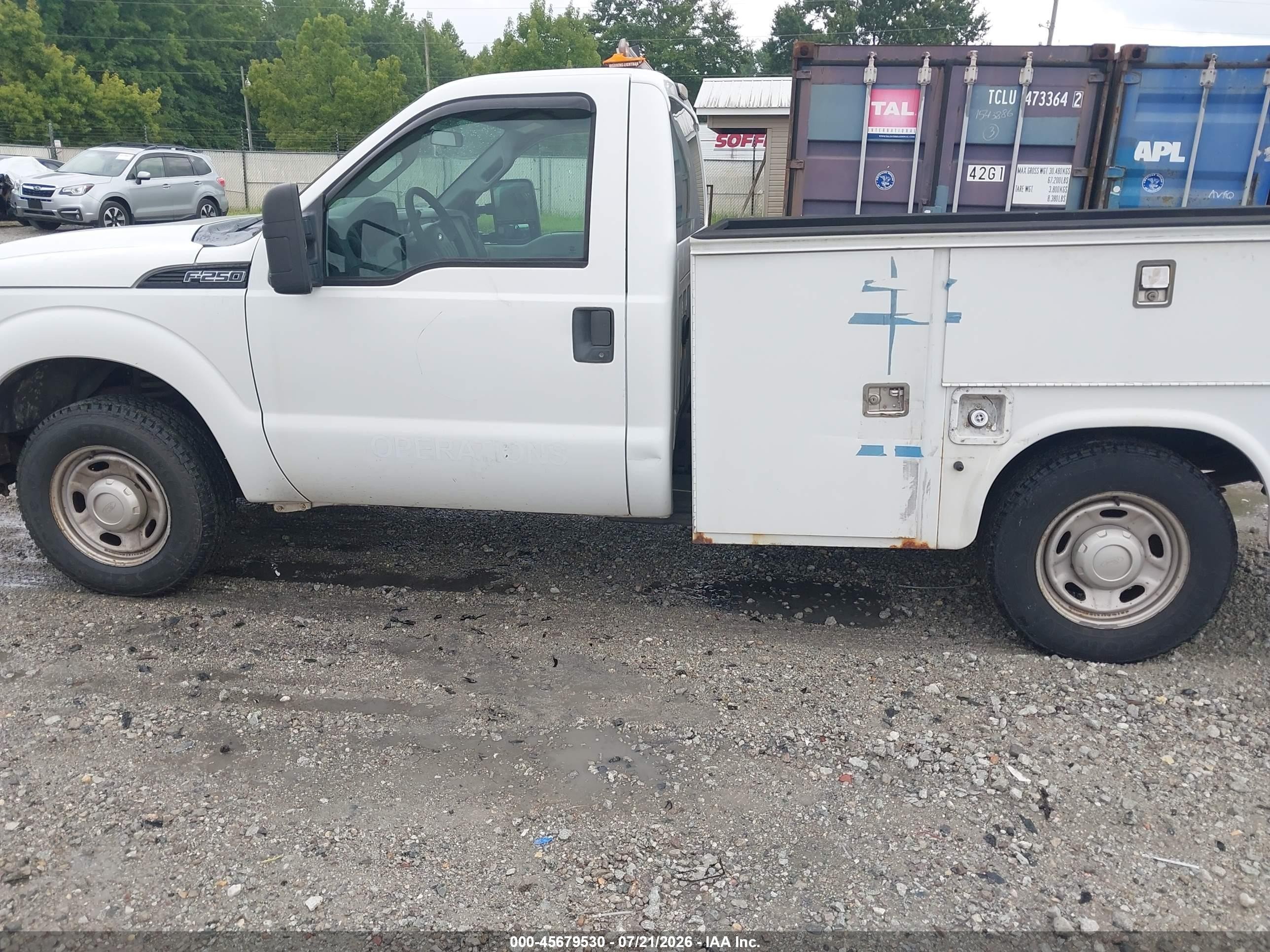 2012 Ford Super Duty F-250 Srw Xl White vin: 1FDBF2A67CEA41296