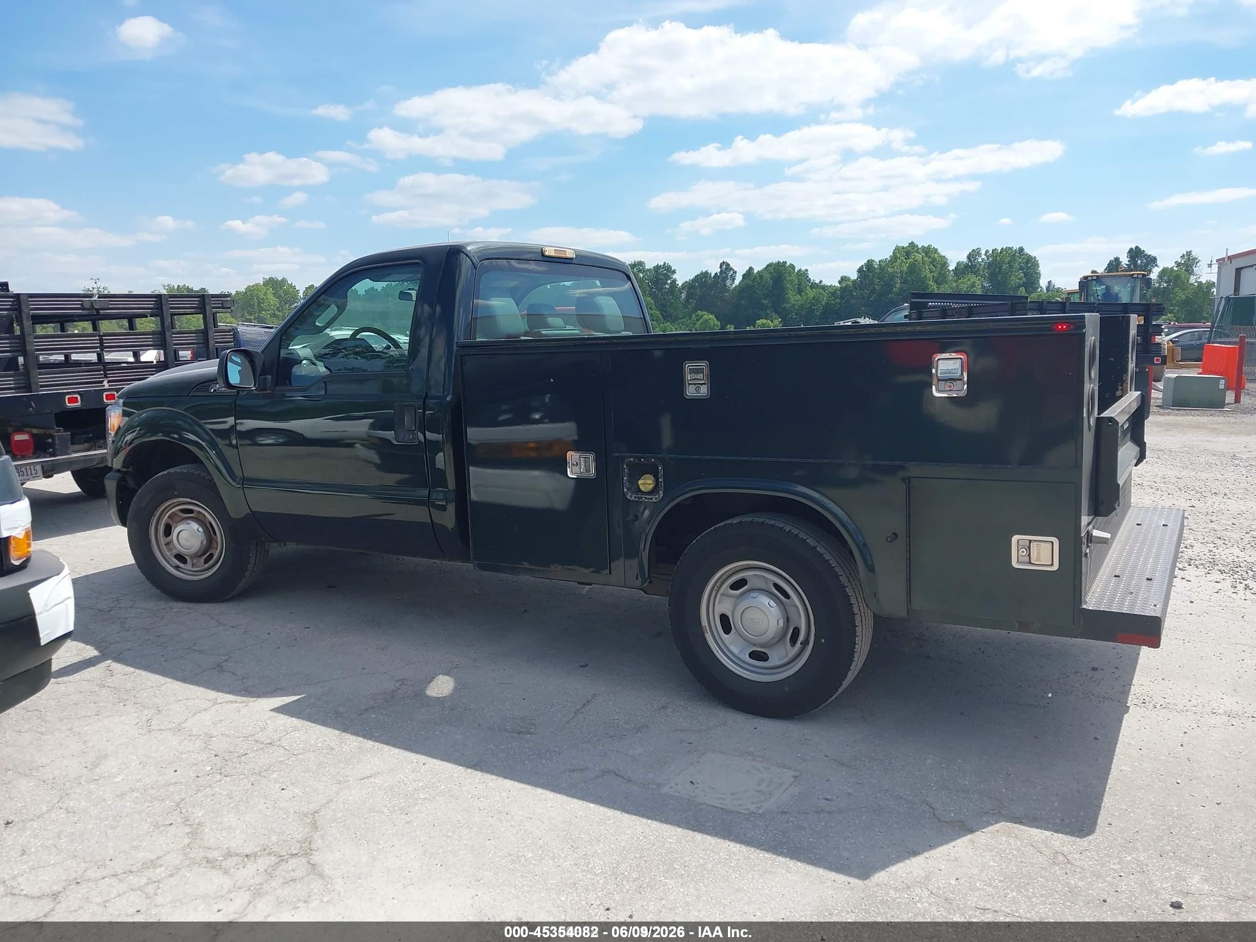 2014 Ford F-250 Xl Green vin: 1FDBF2A67EEA27580