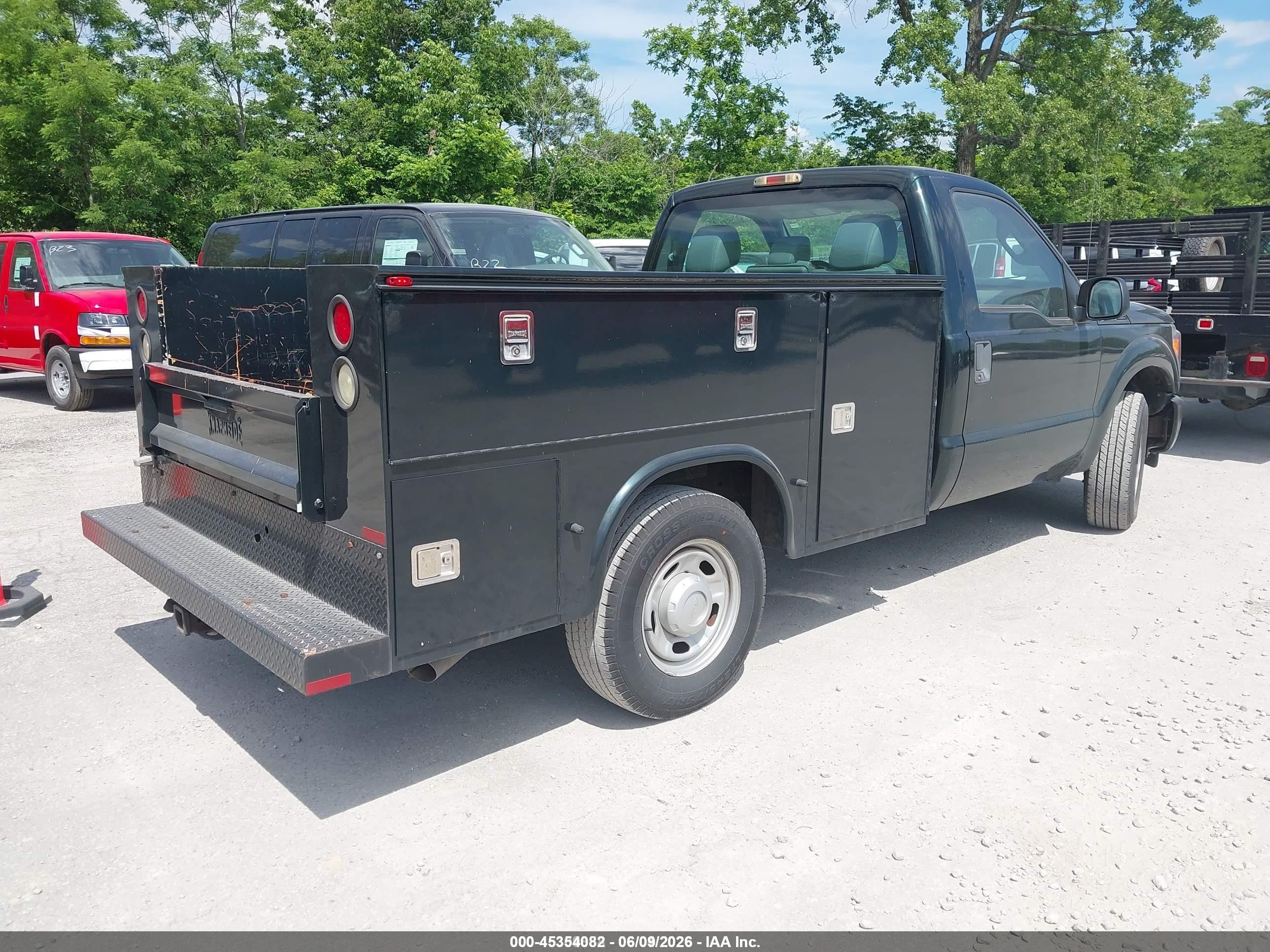 2014 Ford F-250 Xl Green vin: 1FDBF2A67EEA27580