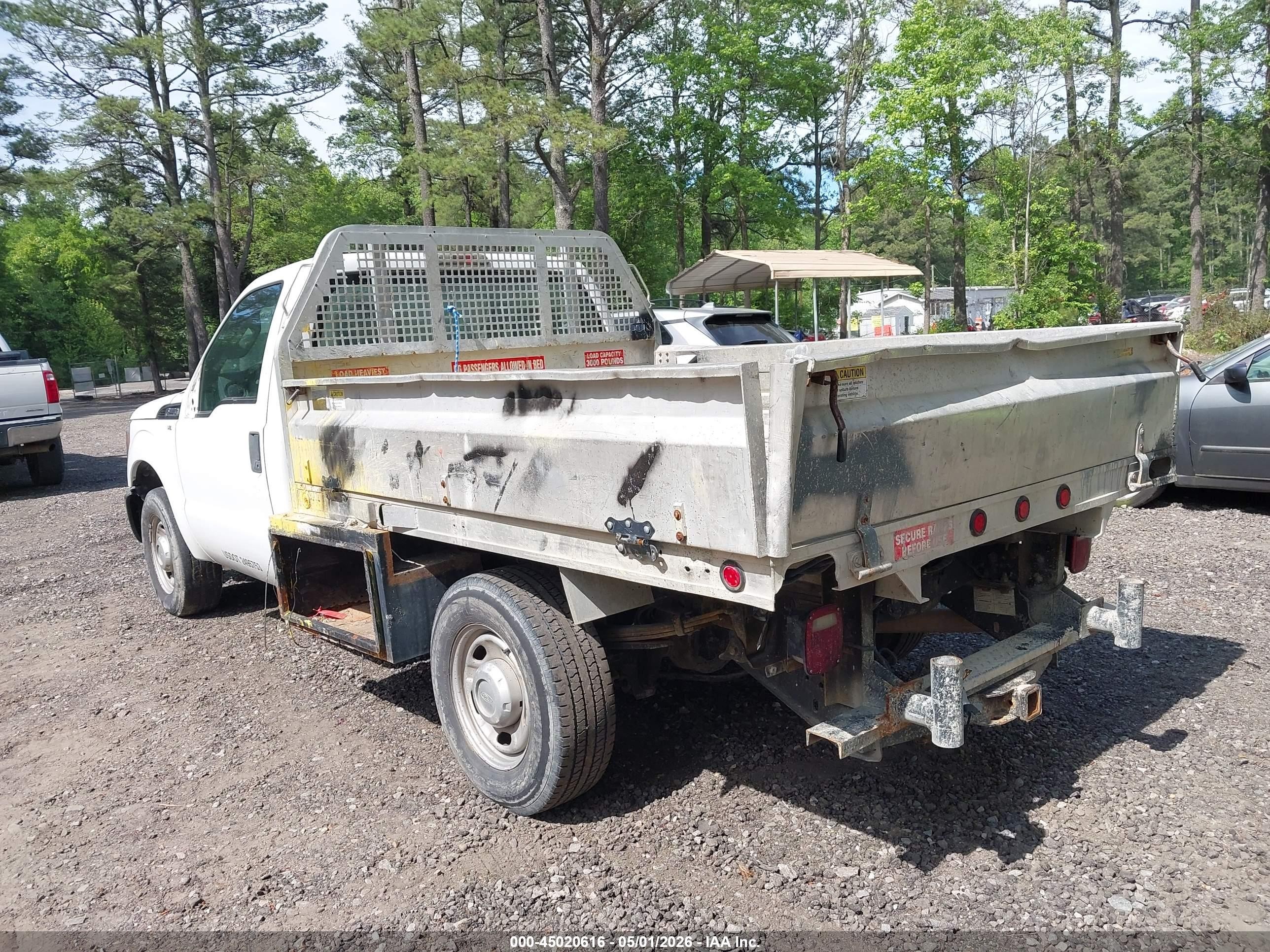 2012 Ford F-250 Xl White vin: 1FDBF2A68CEB45313