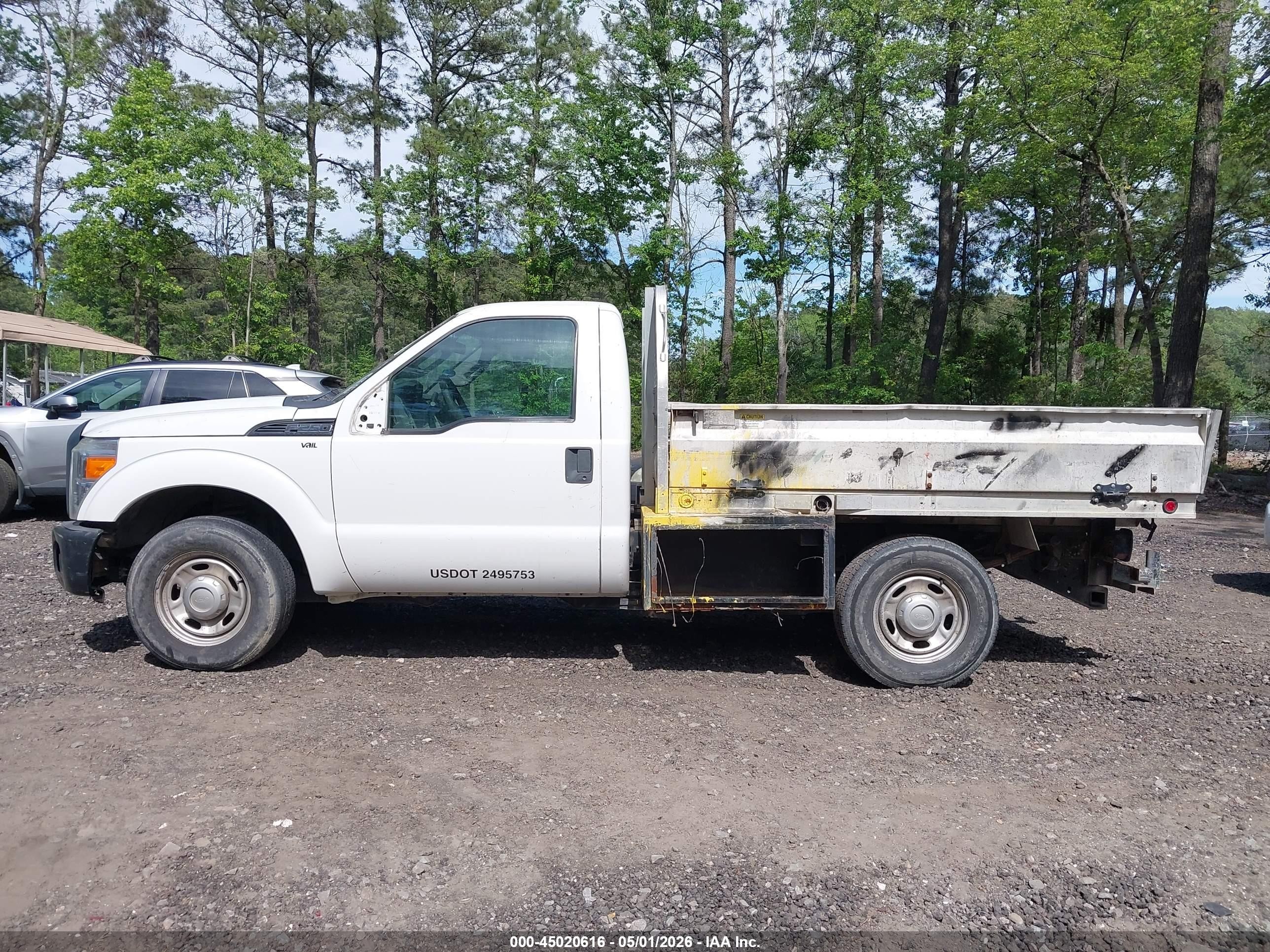 2012 Ford F-250 Xl White vin: 1FDBF2A68CEB45313