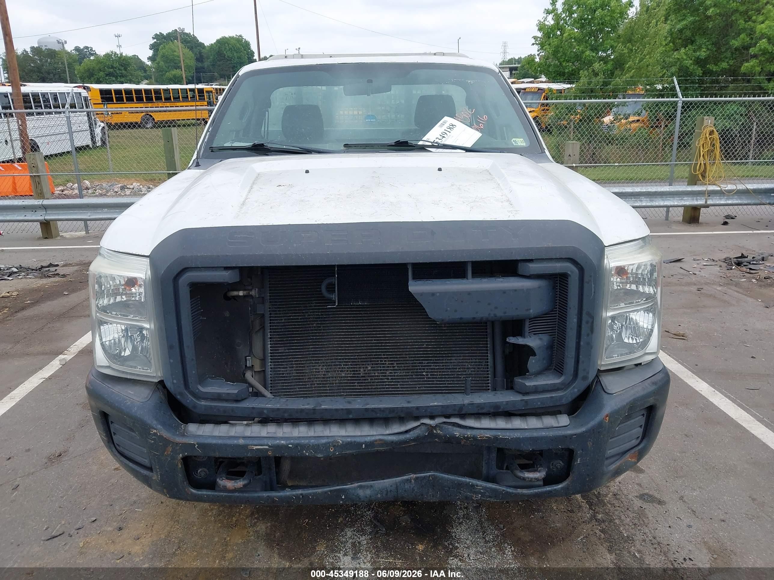 2012 Ford F-250 Xl White vin: 1FDBF2A68CEB45313