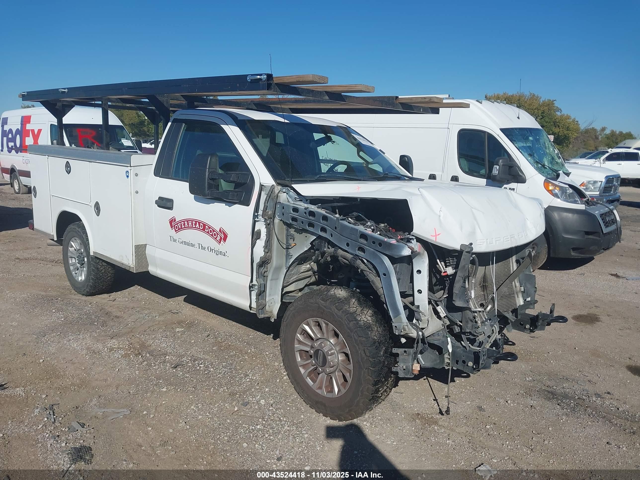 2021 Ford F-250 Xl White vin: 1FDBF2A6XMEC76342