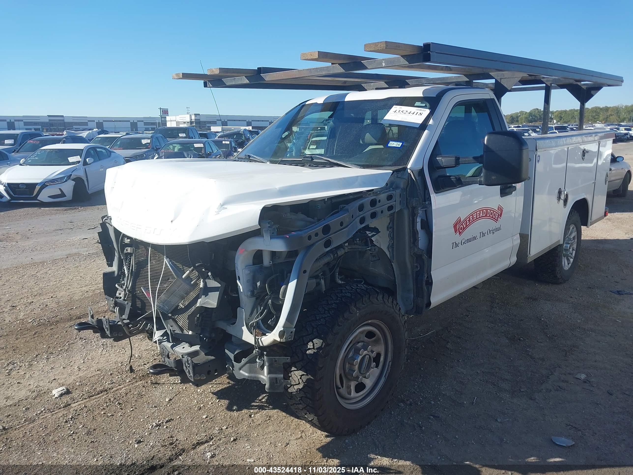 2021 Ford F-250 Xl White vin: 1FDBF2A6XMEC76342