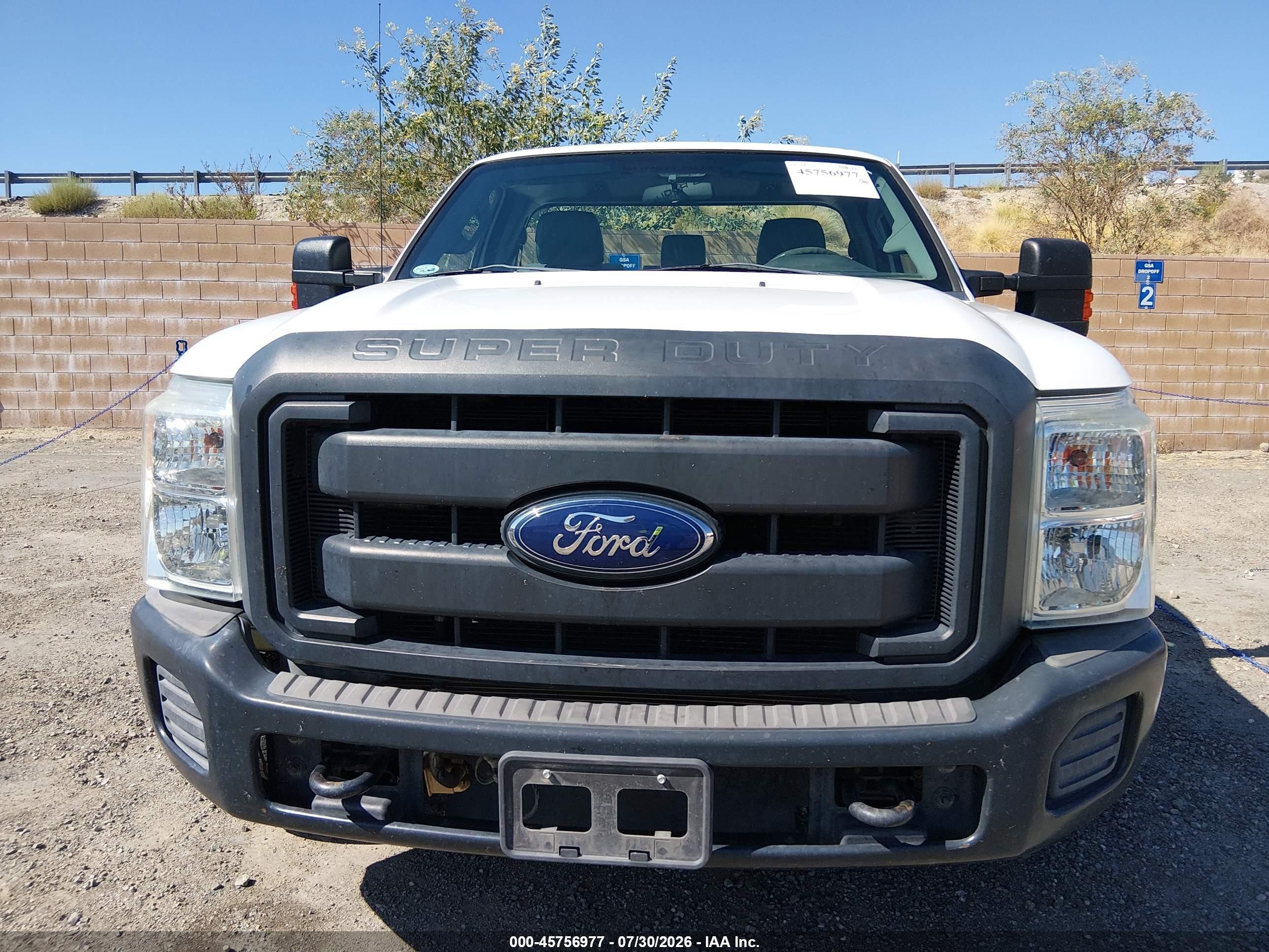 2015 Ford F-250 Xl White vin: 1FDBF2AT8FEA14599