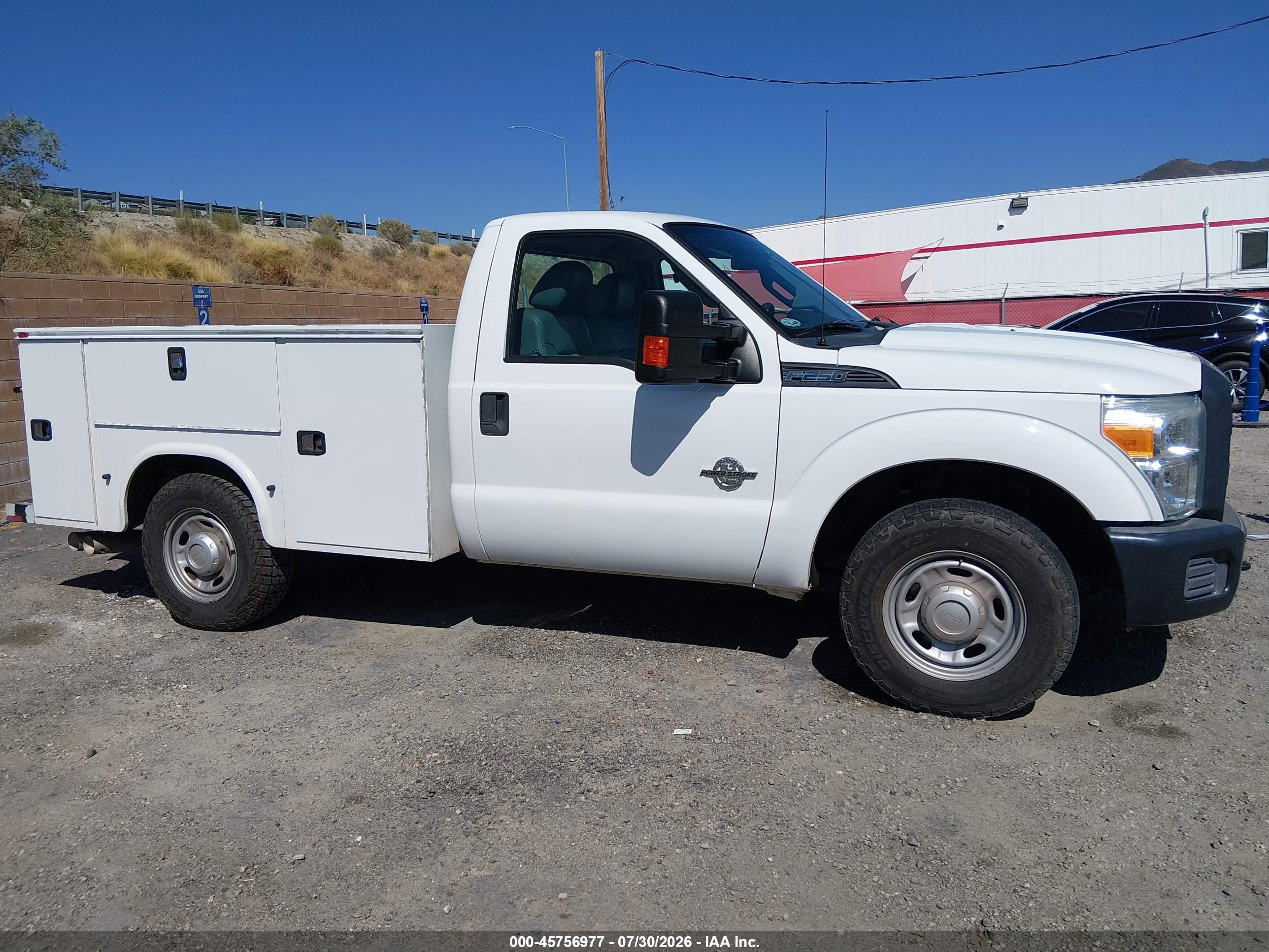 2015 Ford F-250 Xl White vin: 1FDBF2AT8FEA14599