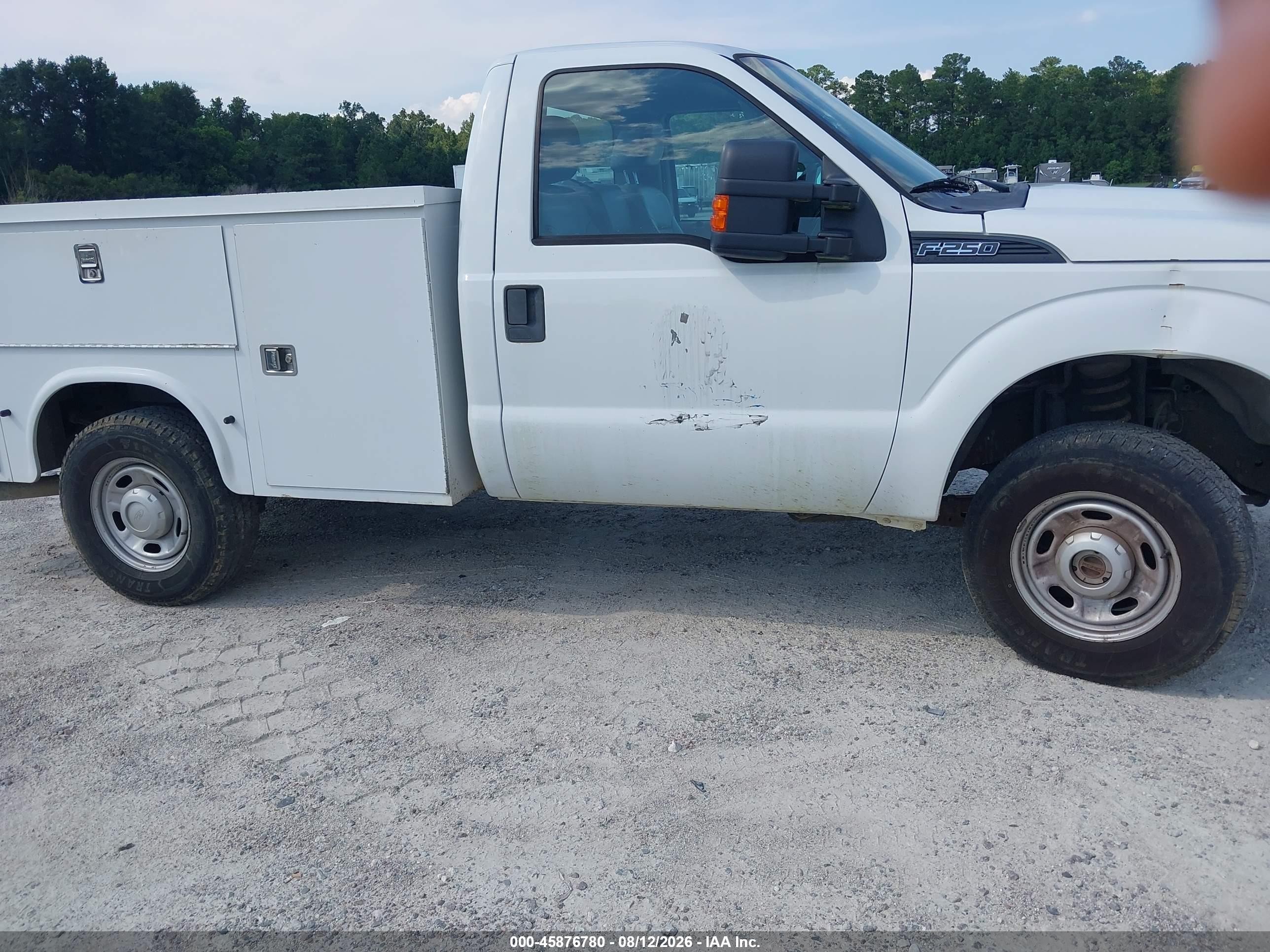 2013 Ford F-250 Xl White vin: 1FDBF2B61DEA18578