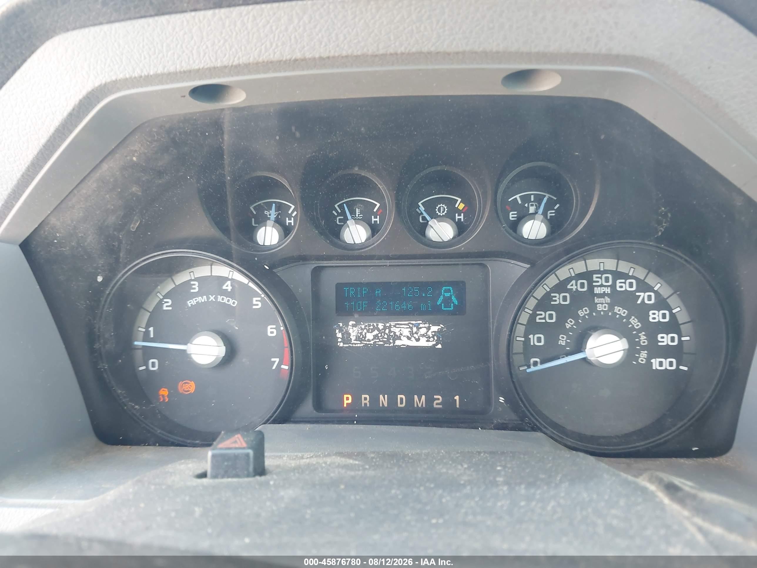 2013 Ford F-250 Xl White vin: 1FDBF2B61DEA18578