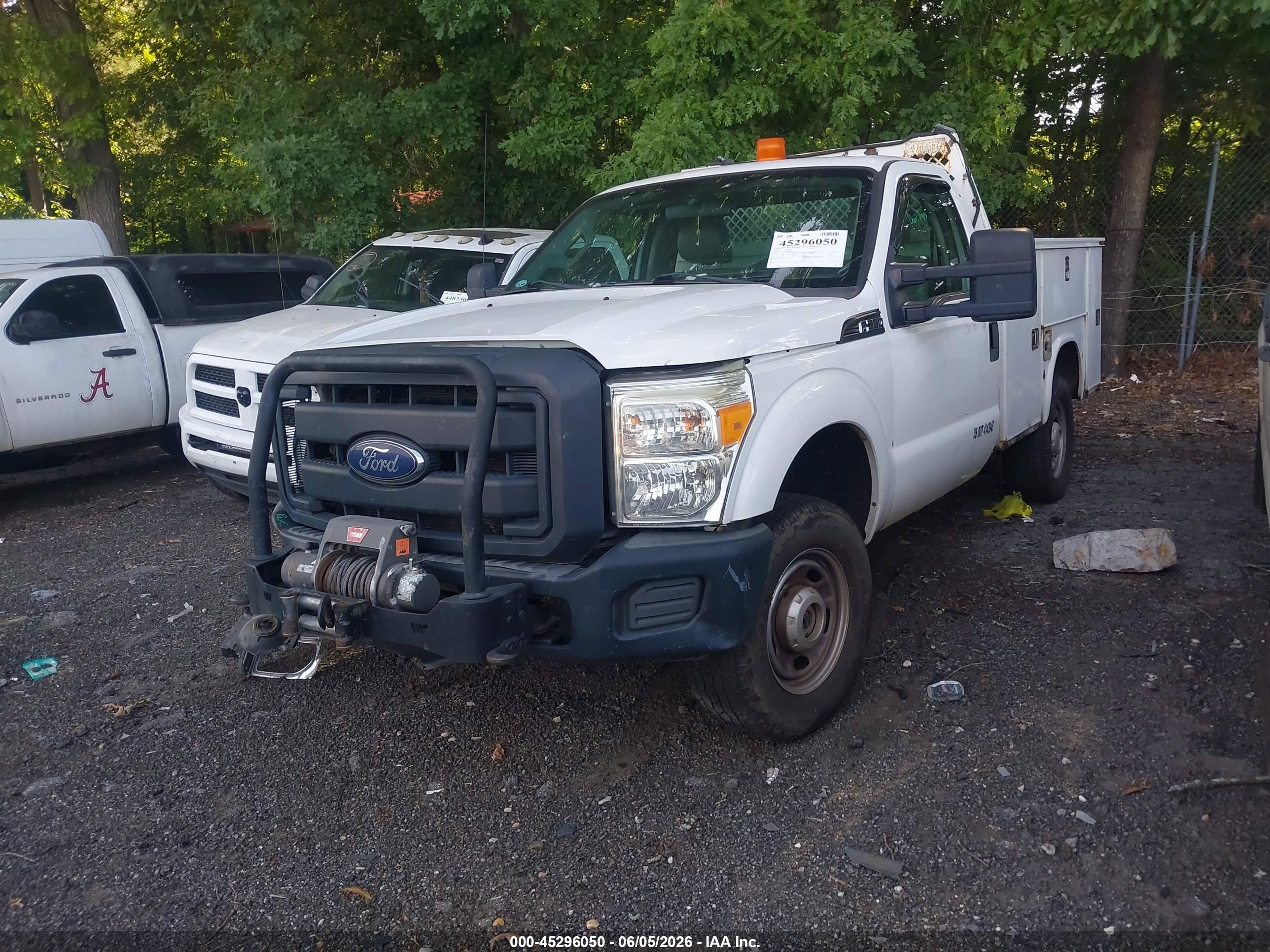 2012 Ford F-250 Xl White vin: 1FDBF2B63CEC50856