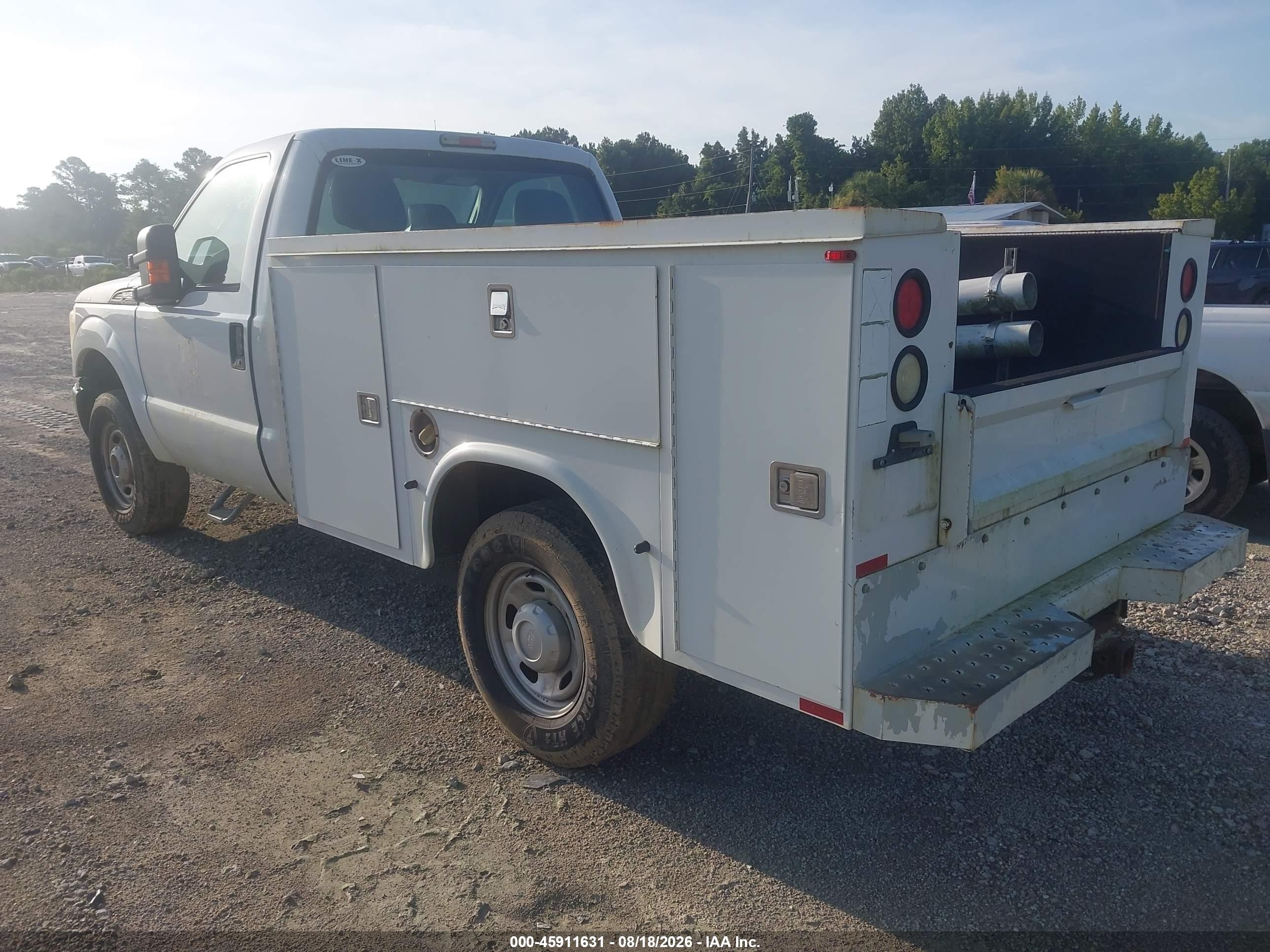 2014 Ford F-250 Xl White vin: 1FDBF2B64EEA49258