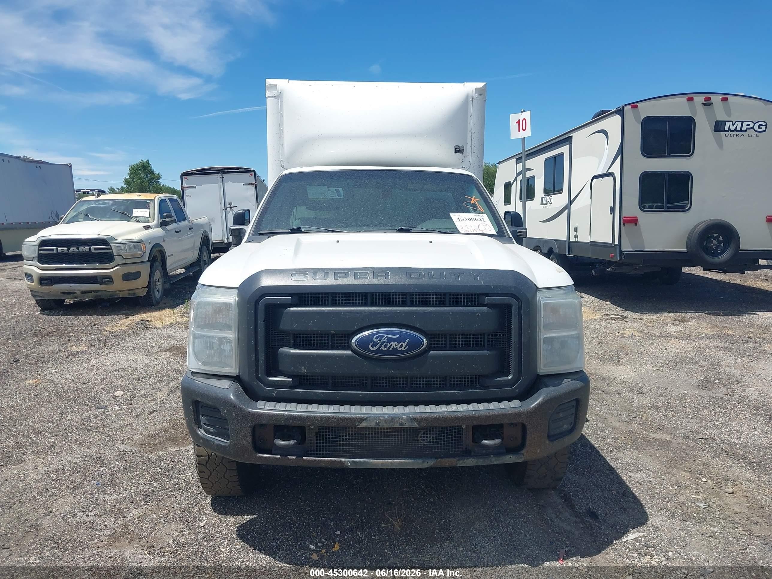2015 Ford F-250 Xl White vin: 1FDBF2B67FEA47599