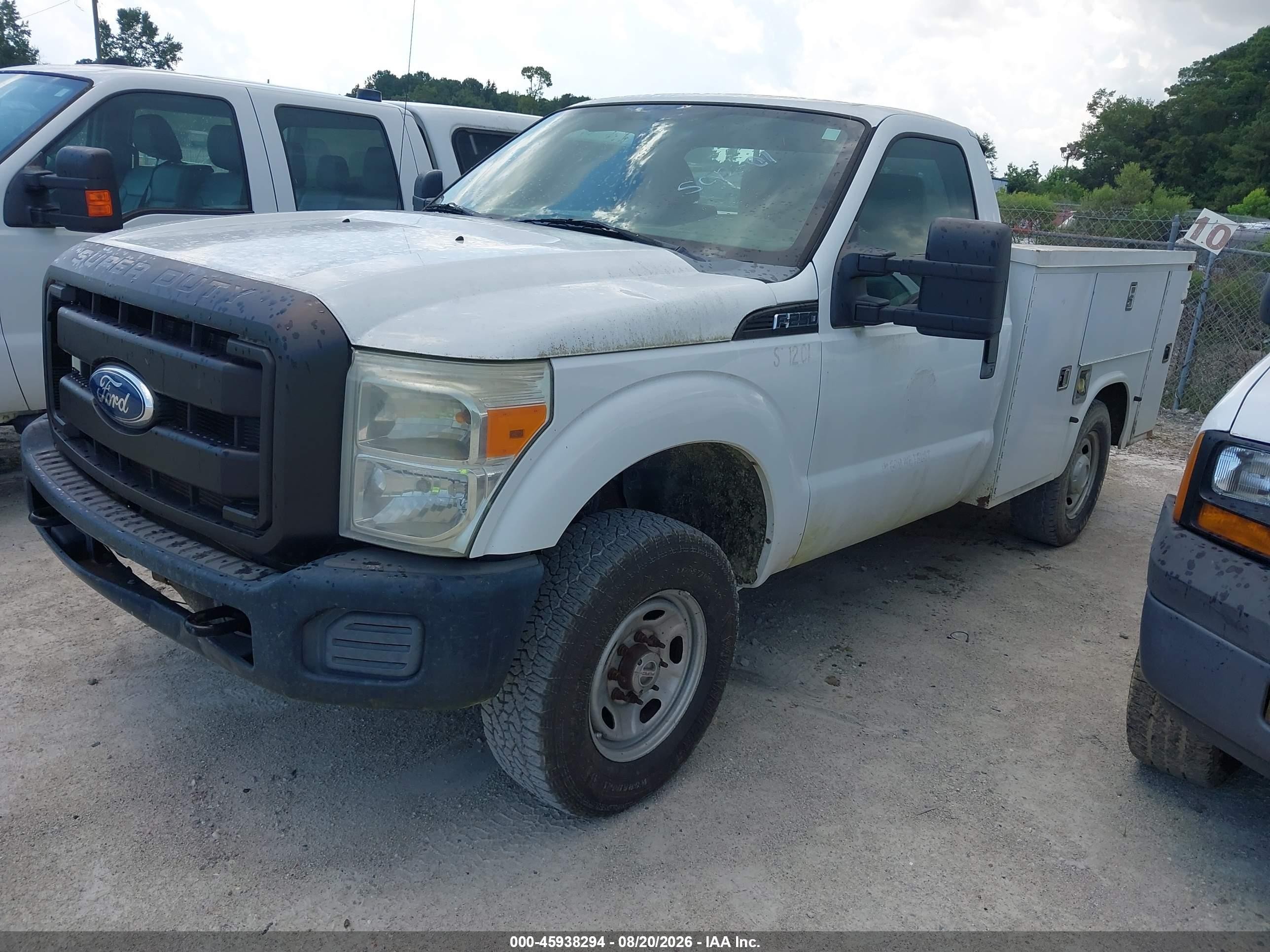 2012 Ford F-250 Xl Белый vin: 1FDBF2B68CEA29835