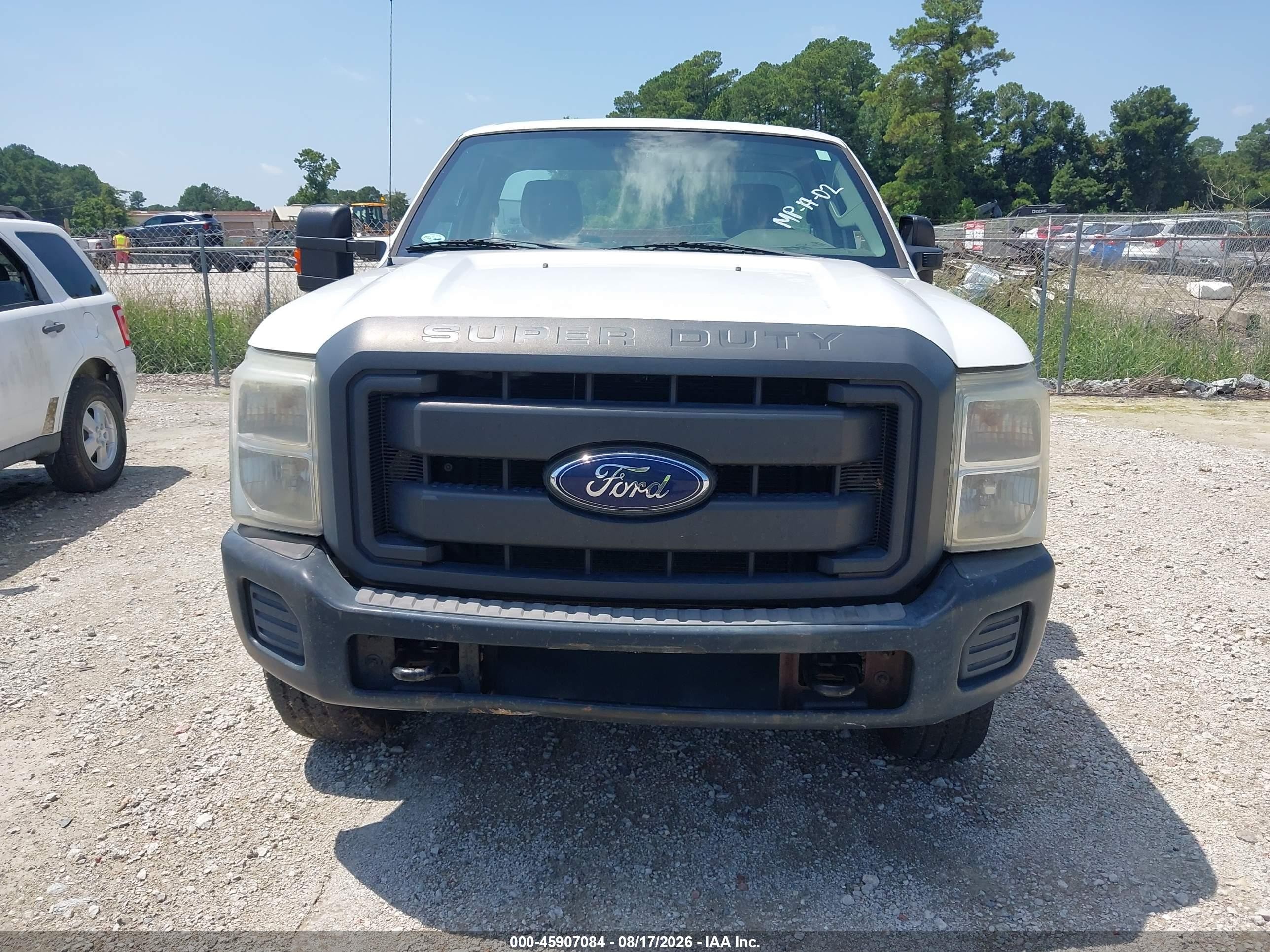 2014 Ford F-250 Xl White vin: 1FDBF2B69EEA49255
