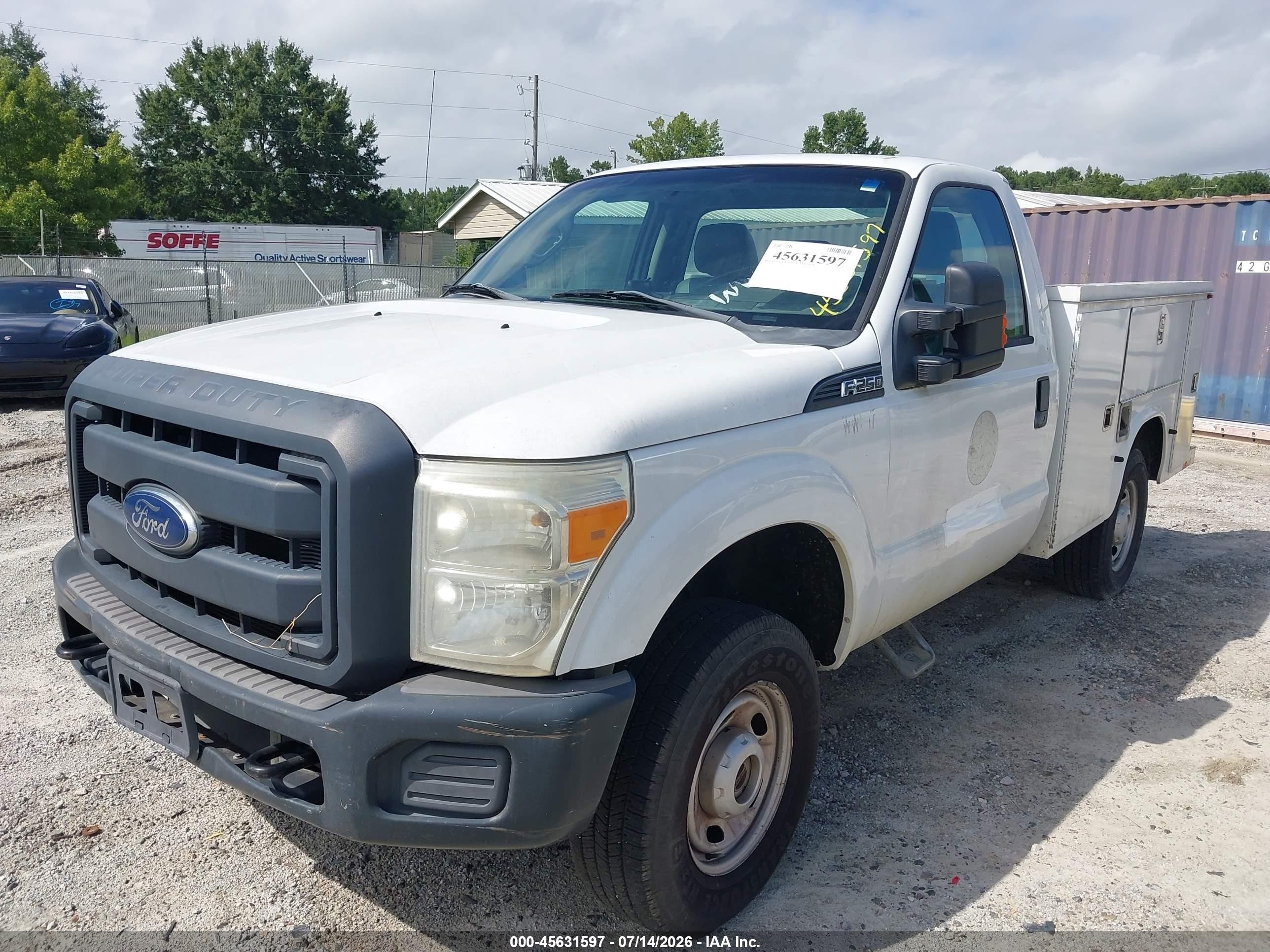 2013 Ford Super Duty F-250 Srw Xl Белый vin: 1FDBF2B6XDEA18580