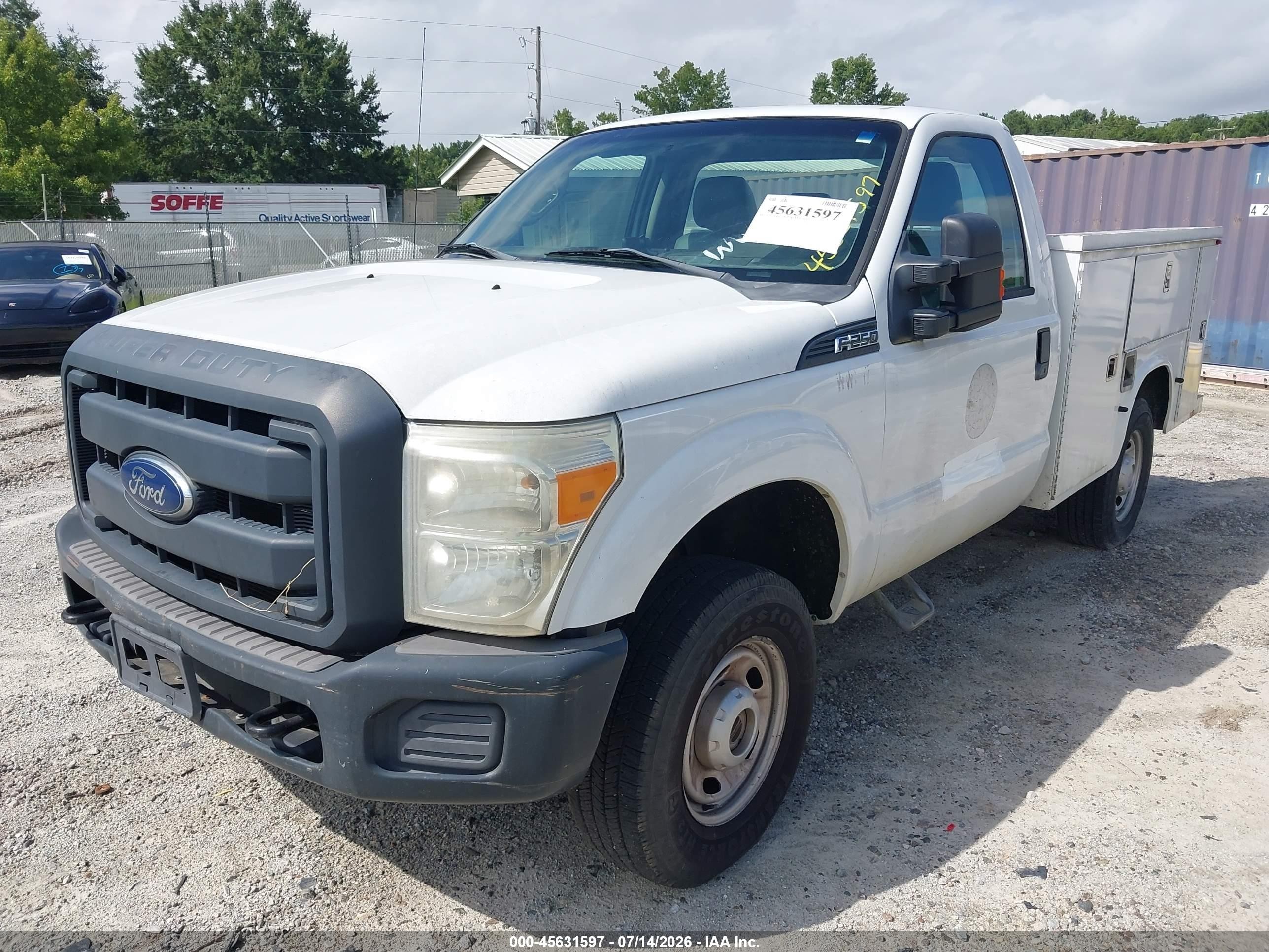 2013 Ford Super Duty F-250 Srw Xl Белый vin: 1FDBF2B6XDEA18580
