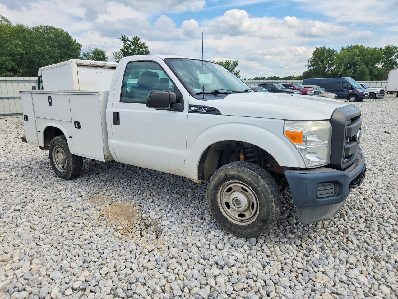 2015 Ford F250 Super Duty White vin: 1FDBF2B6XFEA14676