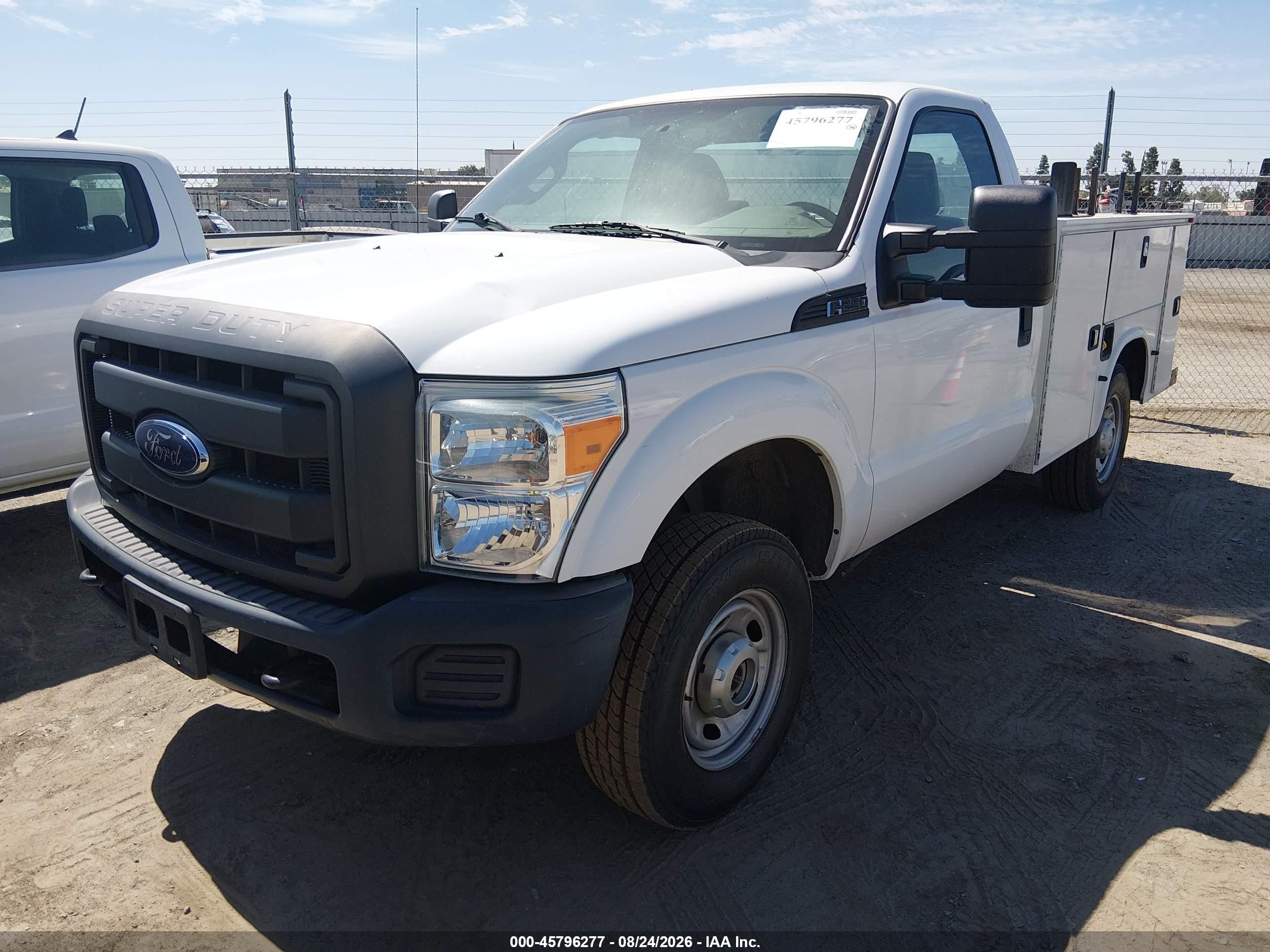 2015 Ford F-250 Xl White vin: 1FDBF2B6XFEA84050