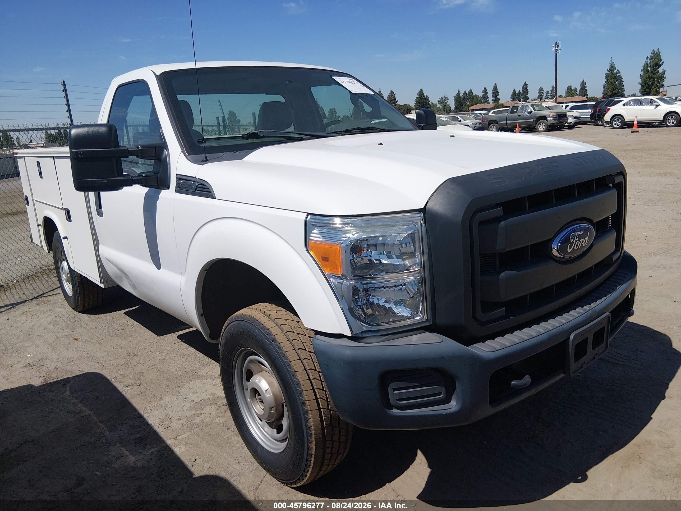 2015 Ford F-250 Xl White vin: 1FDBF2B6XFEA84050