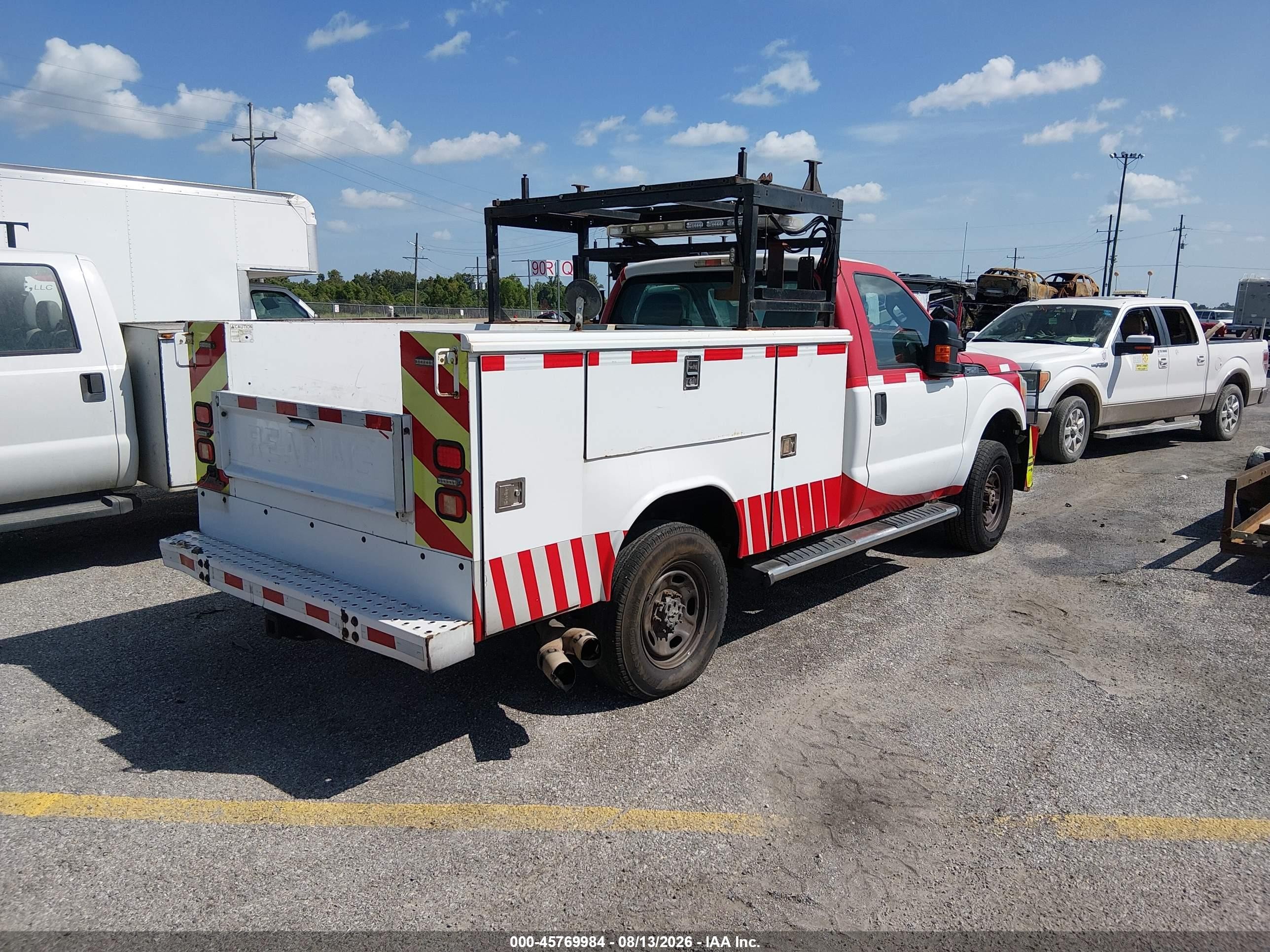 2015 Ford F-250 Xl White vin: 1FDBF2BTXFEC28038