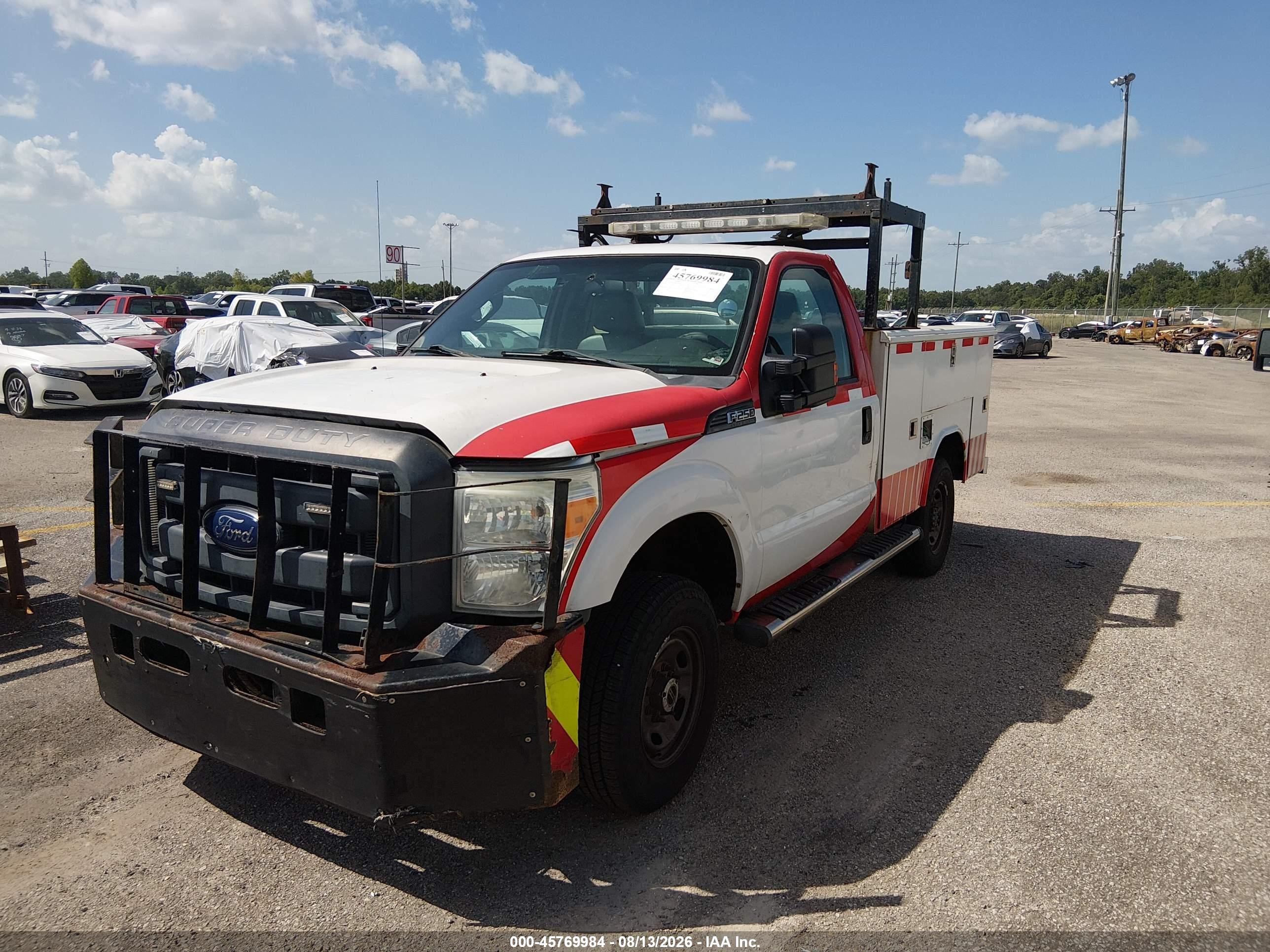 2015 Ford F-250 Xl White vin: 1FDBF2BTXFEC28038